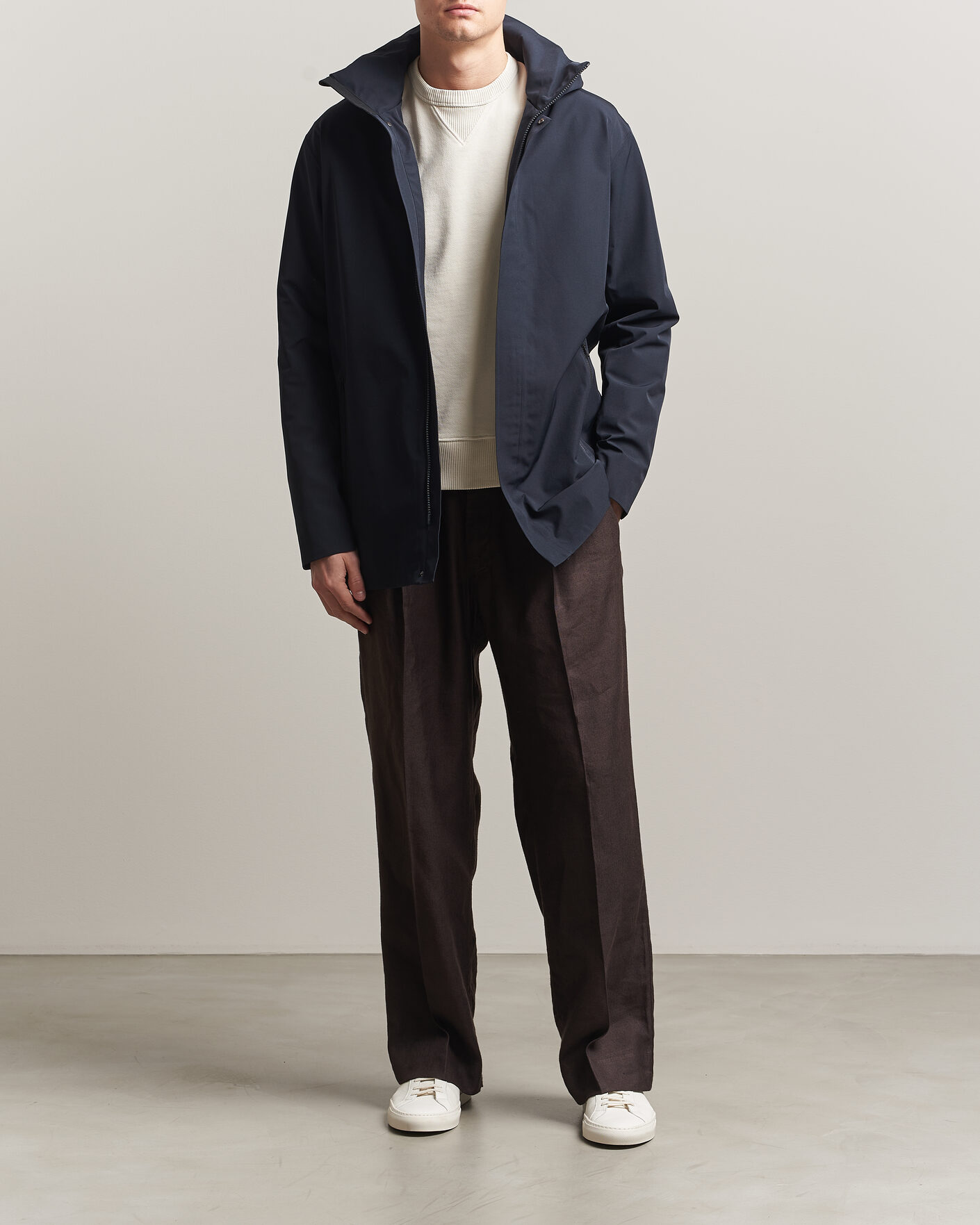 Herr | Jackor | Scandinavian Edition | Range III Mid Lenght Waterproof Coat Midnight Blue