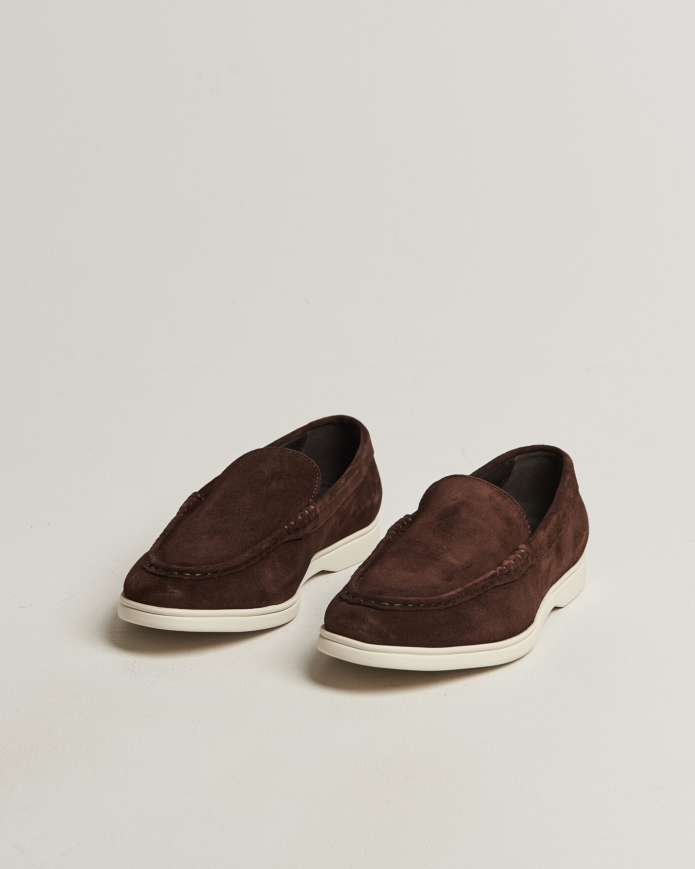Herr | Loafers | Charles Tyrwhitt | Suede Slip On Loafers Chocolate Brown