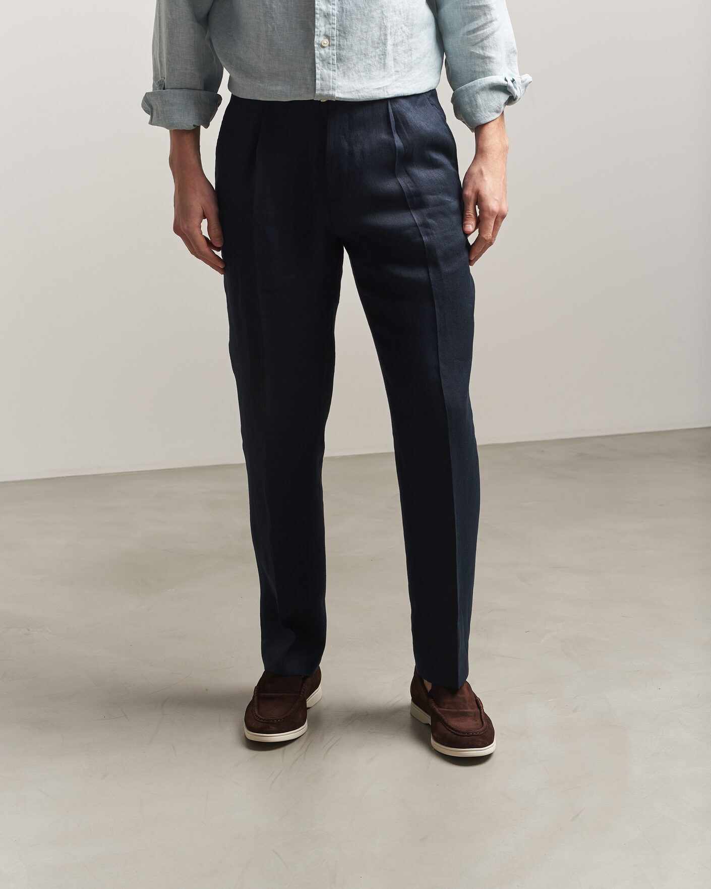 Herr | Loafers | Charles Tyrwhitt | Suede Slip On Loafers Chocolate Brown