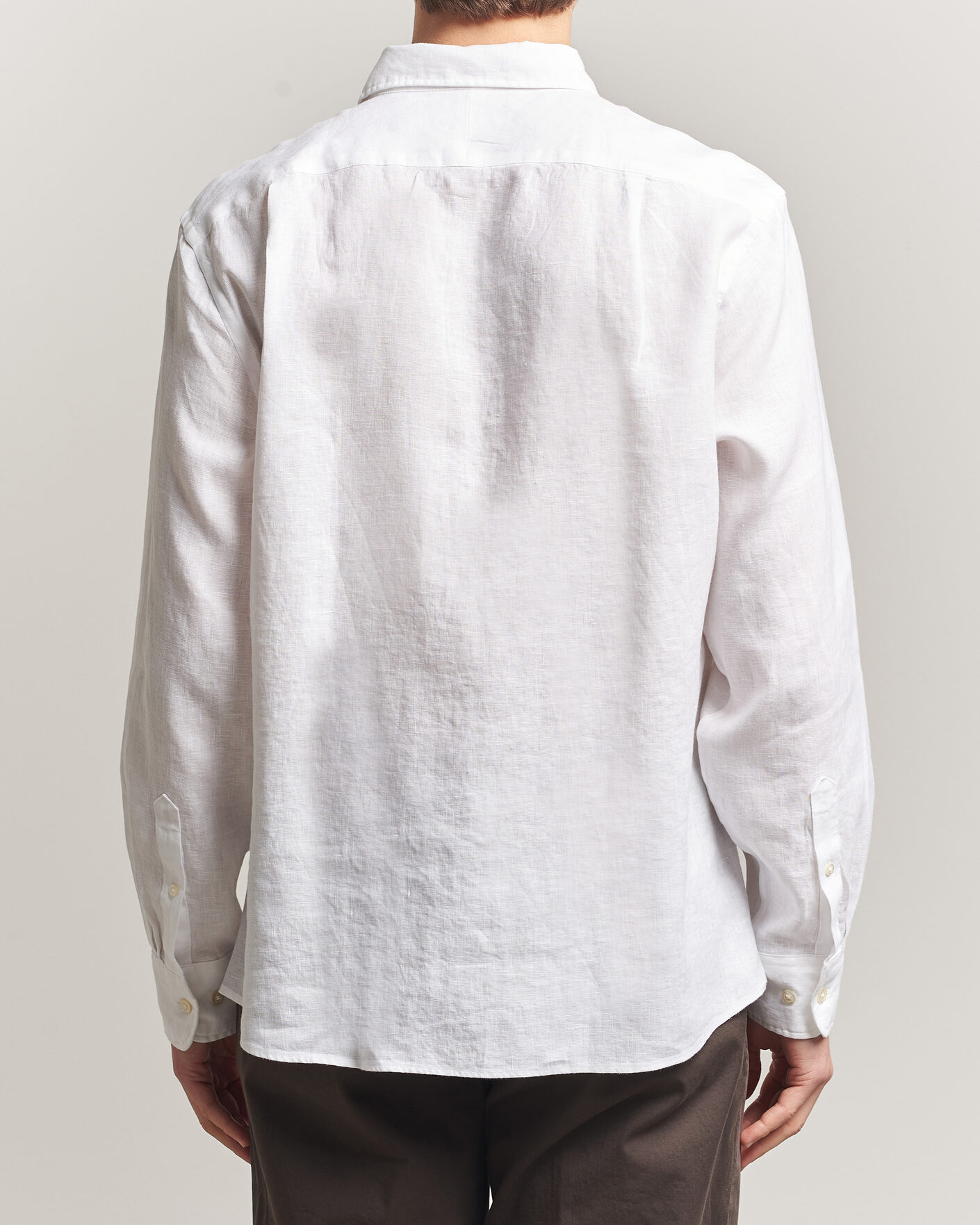 Herr | Skjortor | Charles Tyrwhitt | Pure Linen Slim Fit Shirt White