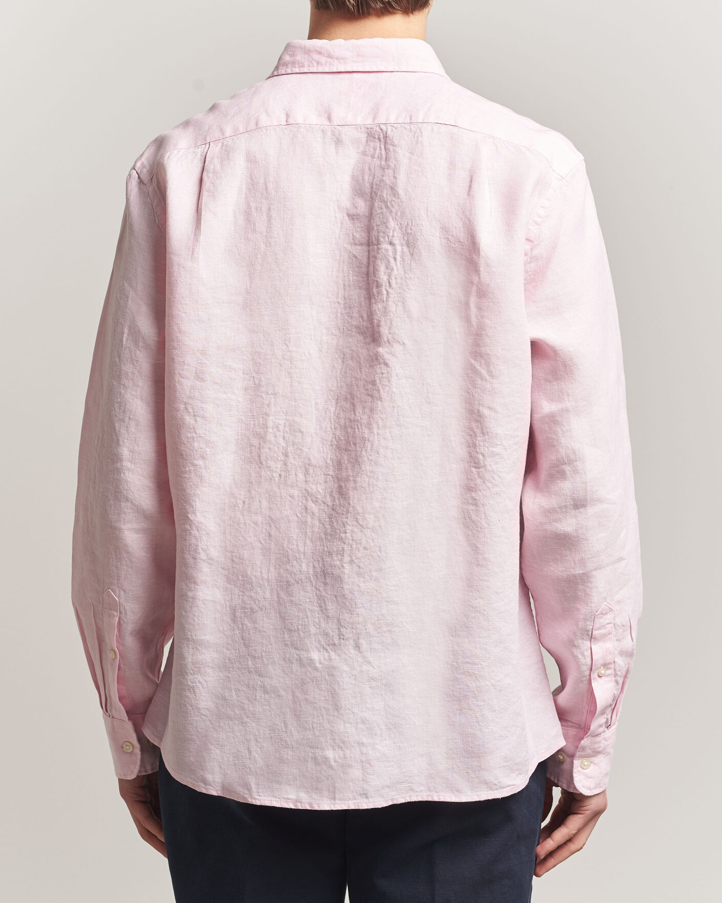 Herr | Skjortor | Charles Tyrwhitt | Pure Linen Slim Fit Shirt Pink