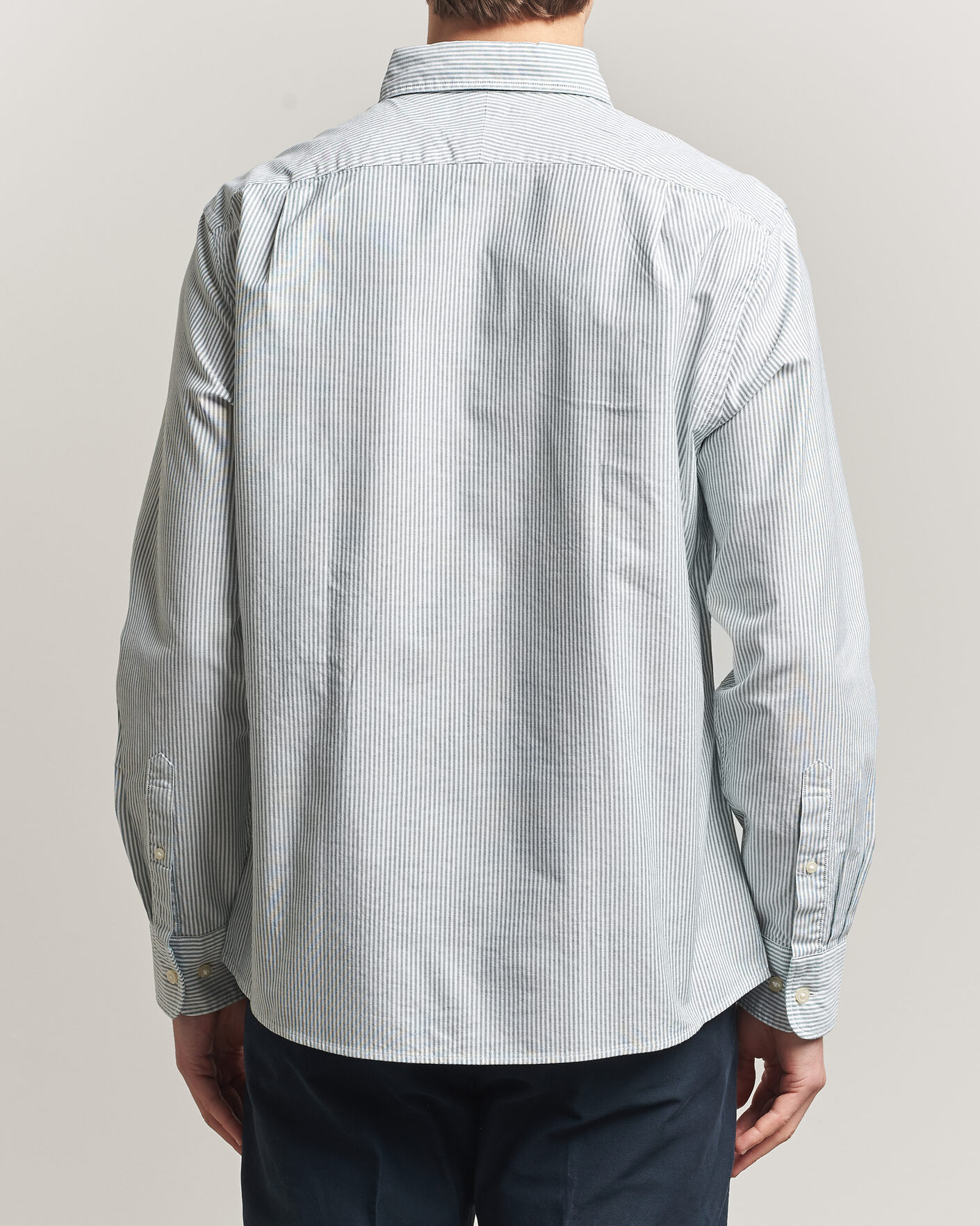 Herr | Skjortor | Charles Tyrwhitt | Button Down Stretch Oxford Shirt Green/White