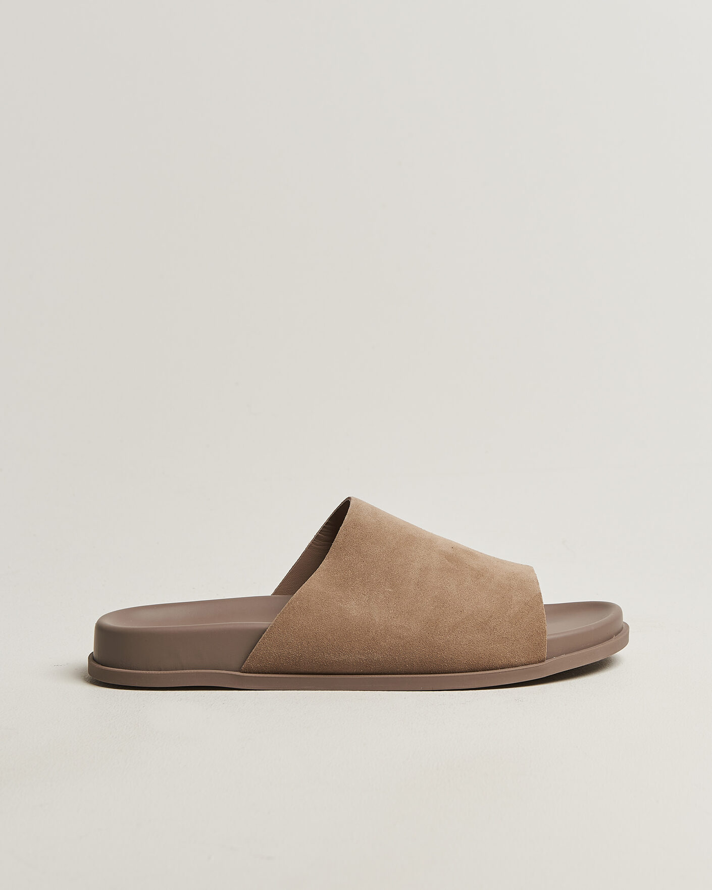 Herr | Sandaler & Tofflor | Thera's | Classic Slide Sandals Stone Suede