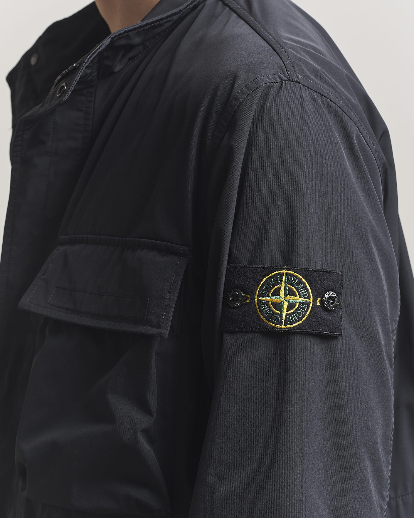 Herr | Jackor | Stone Island | Micro Twill Field Jacket Black