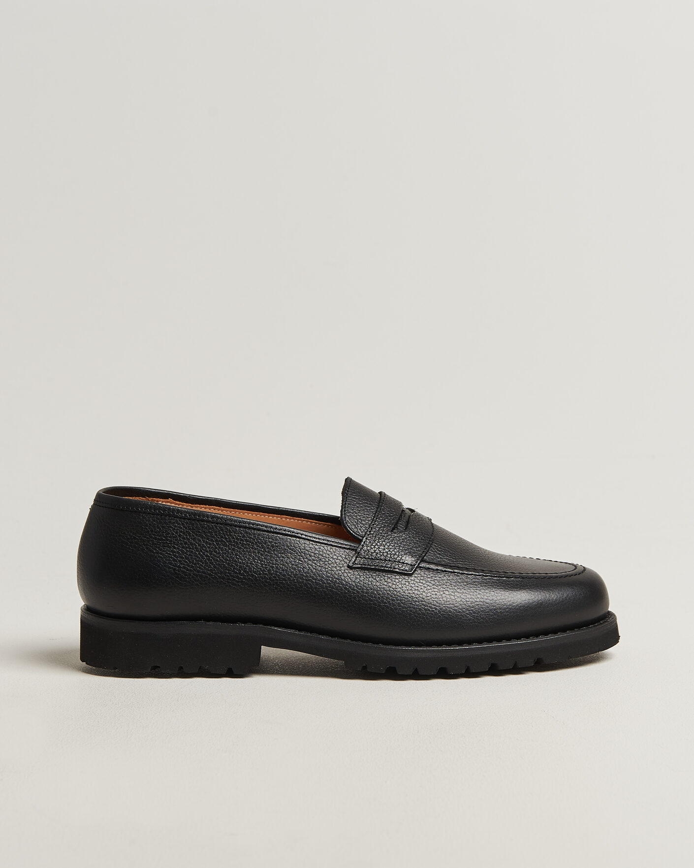 Herr | Loafers | Myrqvist | Stenhammar II Vibram Loafer Black Grained Calf