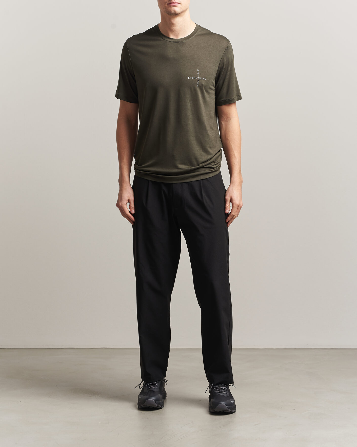 Herr | T-Shirts | Houdini | Tree Message T-Shirt Green Illusion