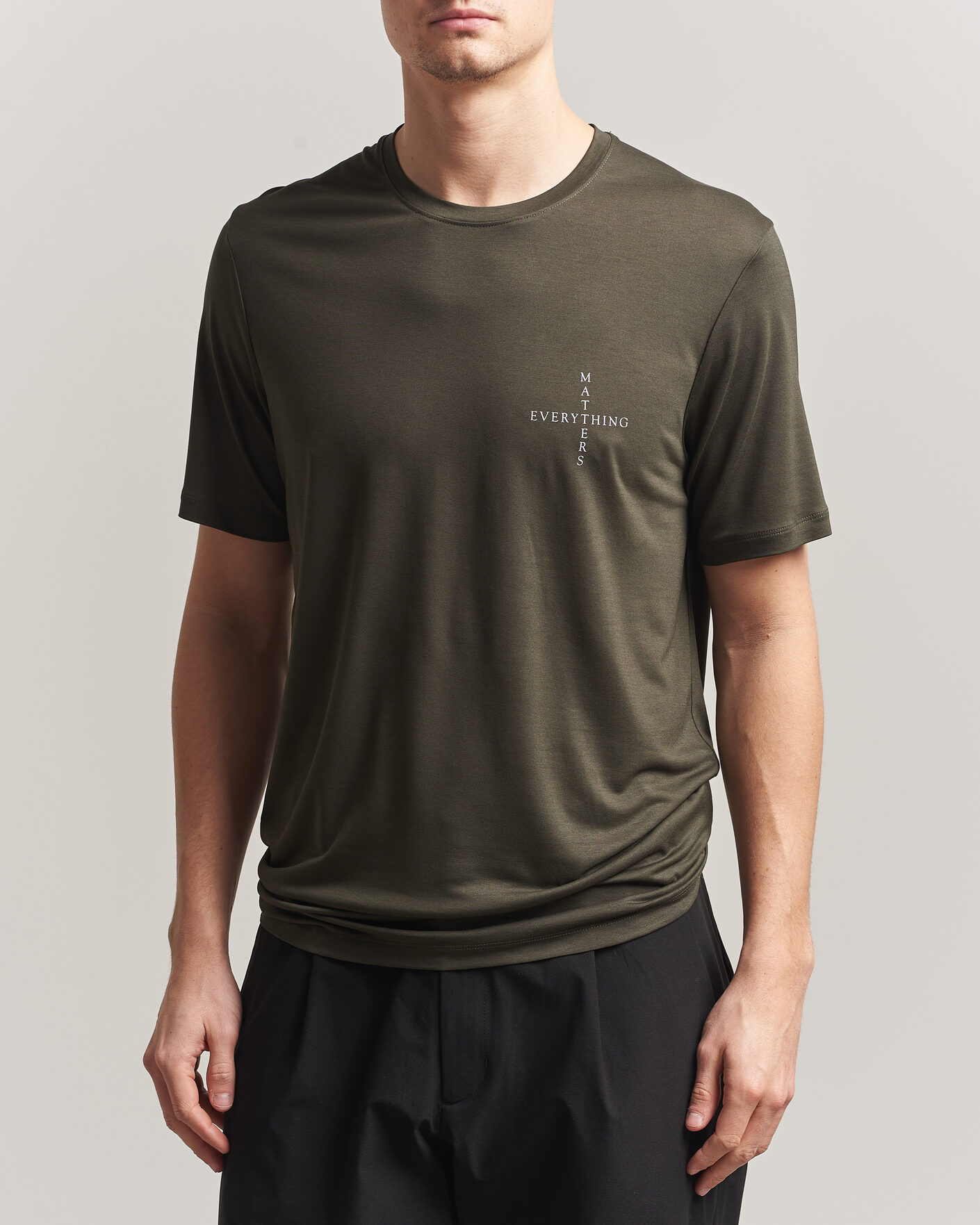 Herr | T-Shirts | Houdini | Tree Message T-Shirt Green Illusion