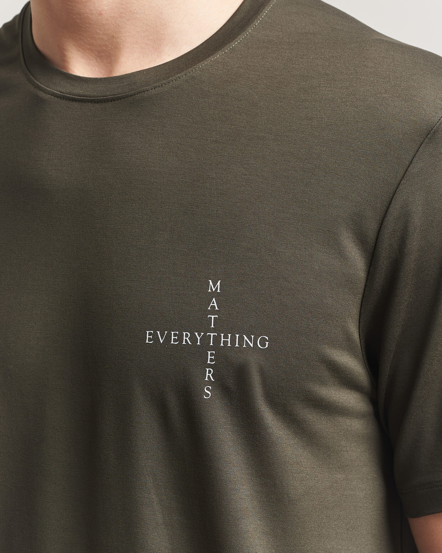 Herr | T-Shirts | Houdini | Tree Message T-Shirt Green Illusion