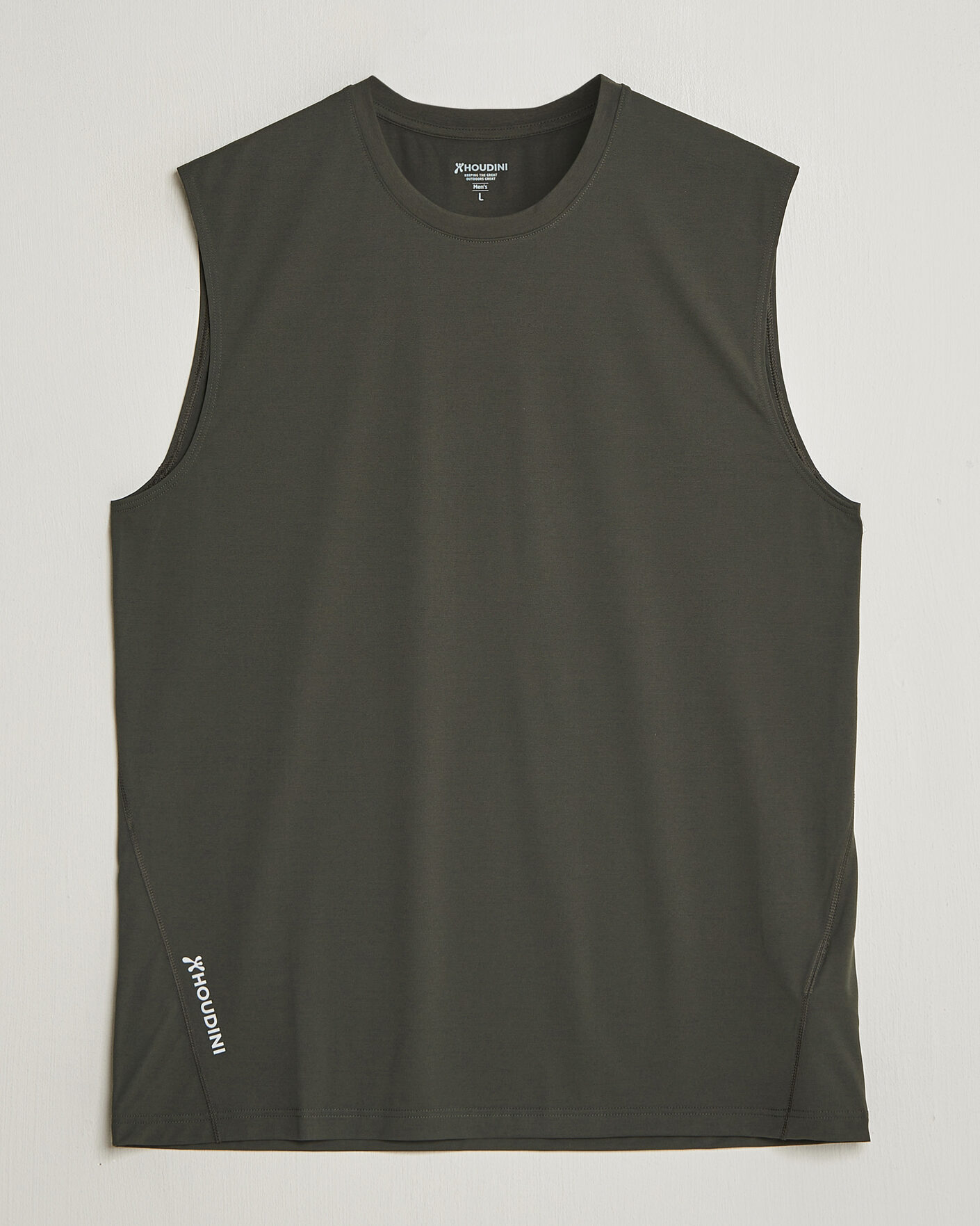 Herr | T-Shirts | Houdini | Pace Air Tank Green Illusion