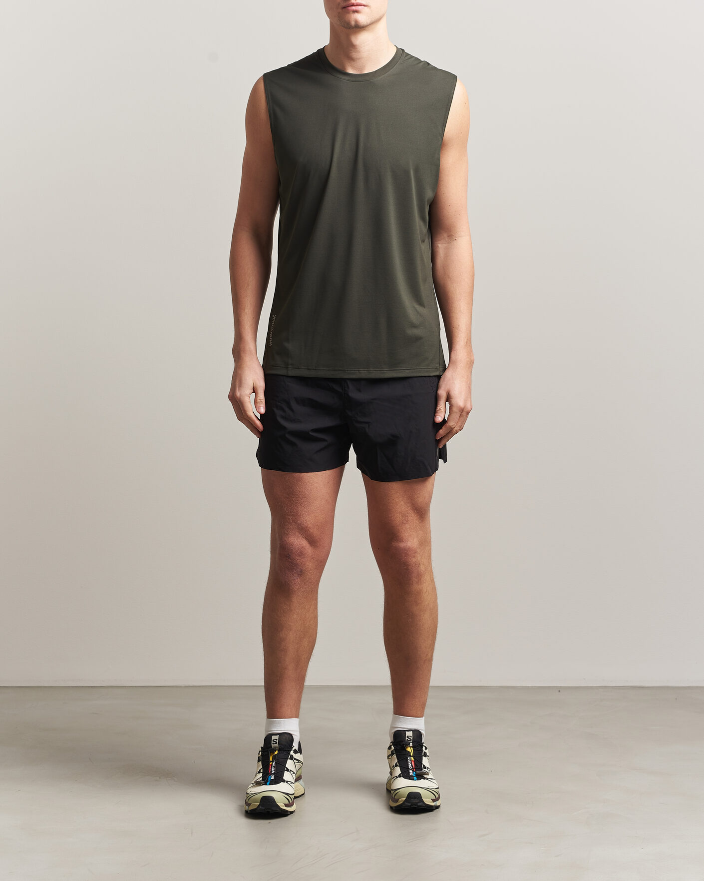 Herr | T-Shirts | Houdini | Pace Air Tank Green Illusion