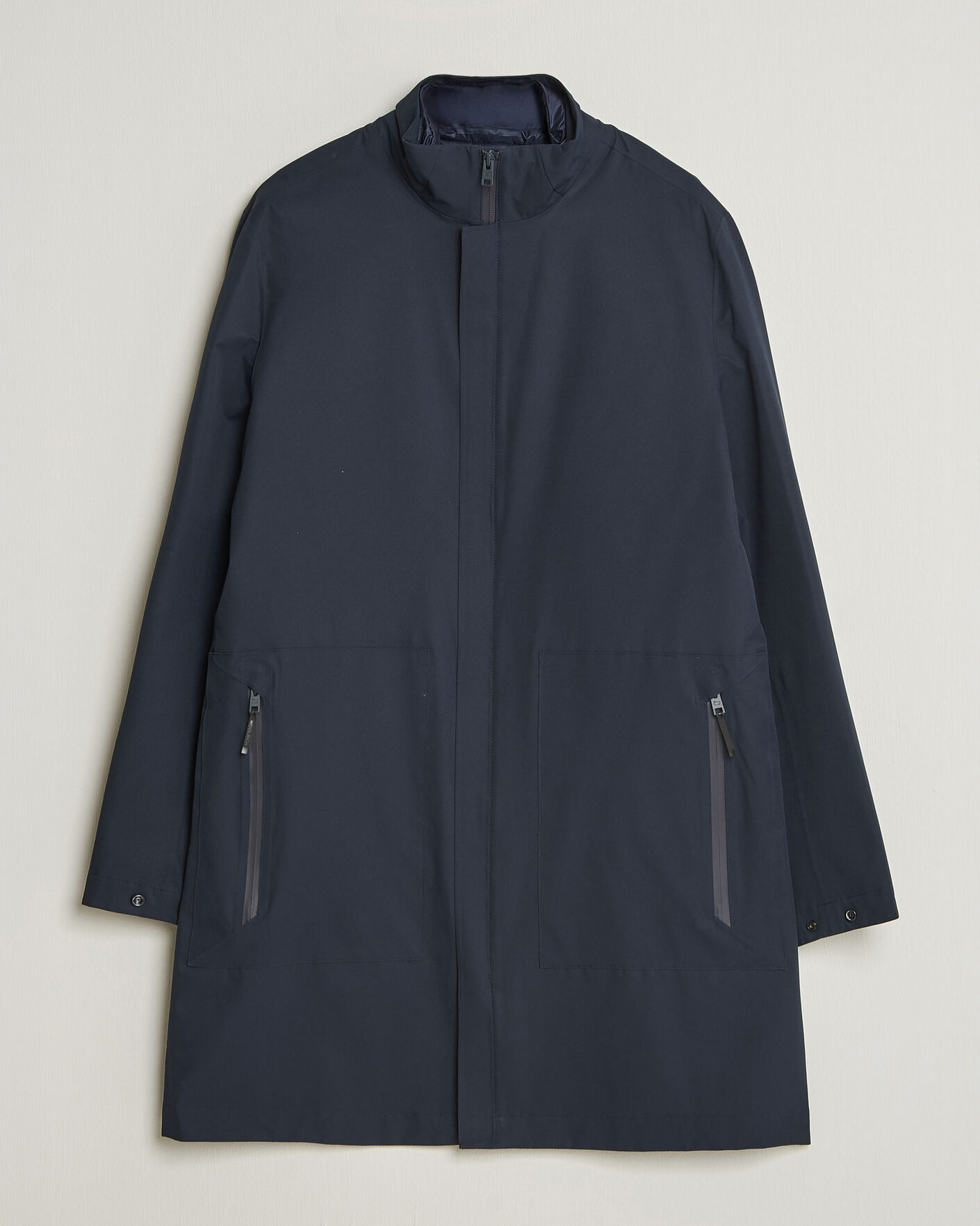 Herr | Jackor | Woolrich | Two Layer 2 in 1 Carcoat Melton Blue