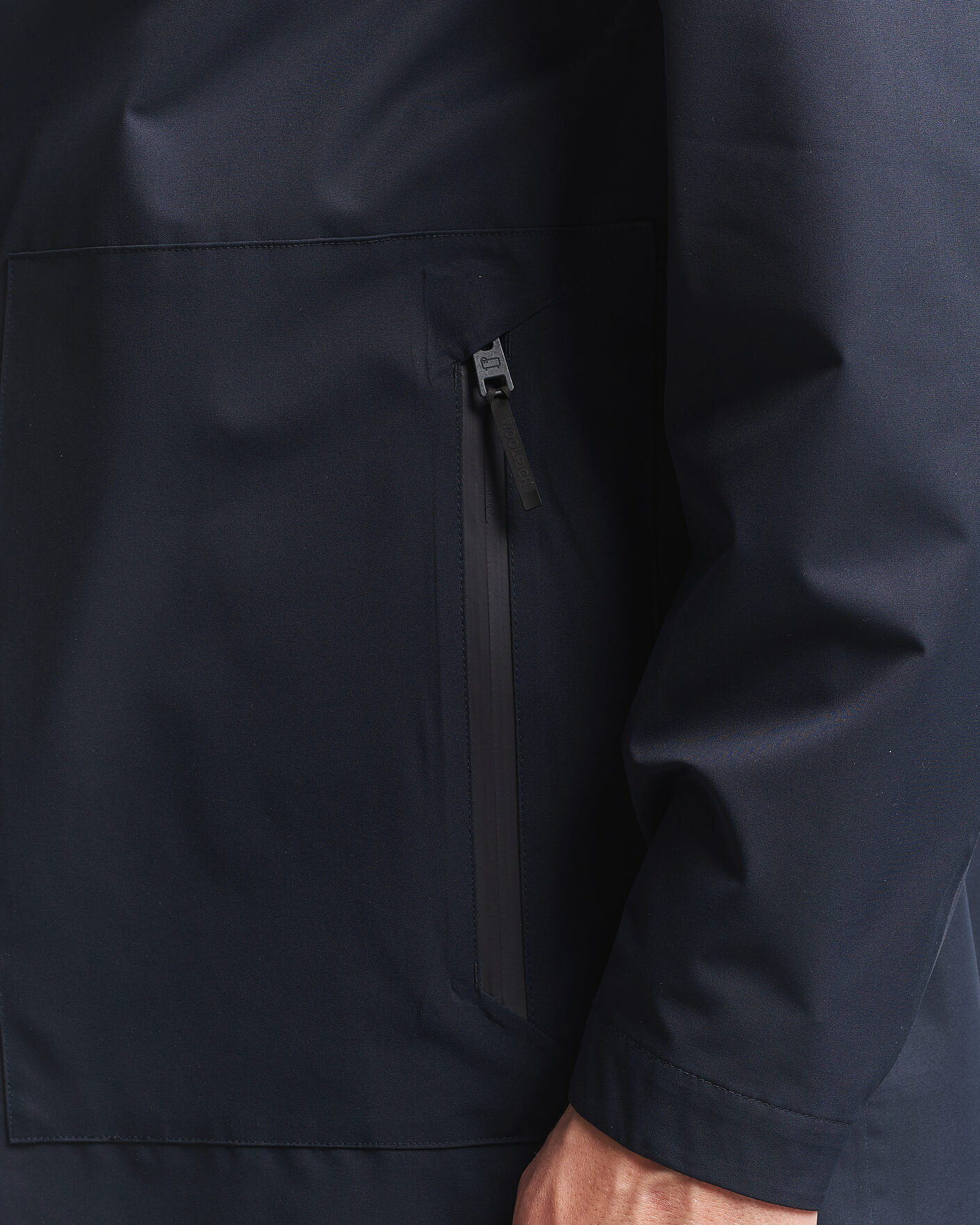 Herr | Jackor | Woolrich | Two Layer 2 in 1 Carcoat Melton Blue