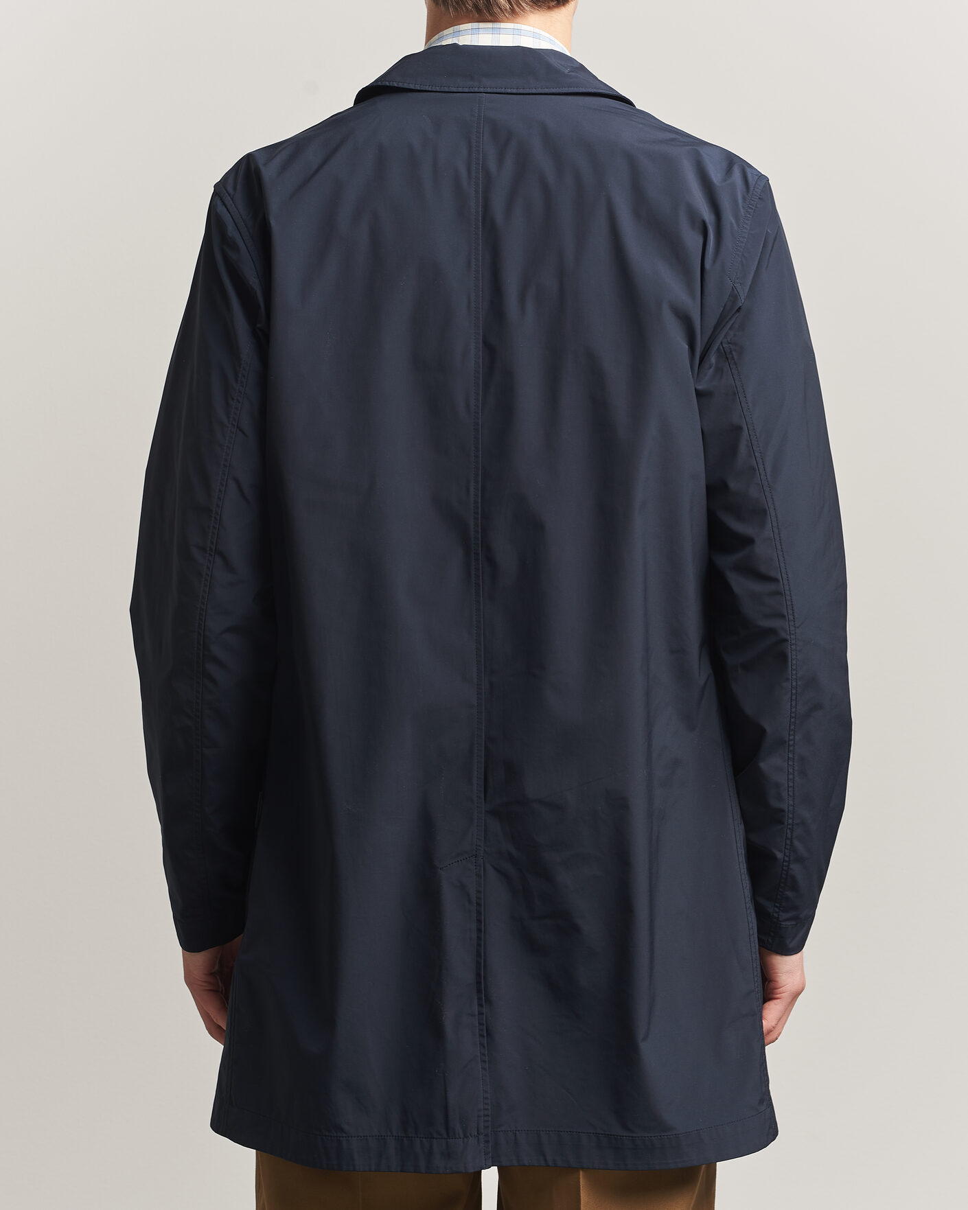Herr | Jackor | Woolrich | Urban Nylon Water Repelent Carcoat Melton Blue