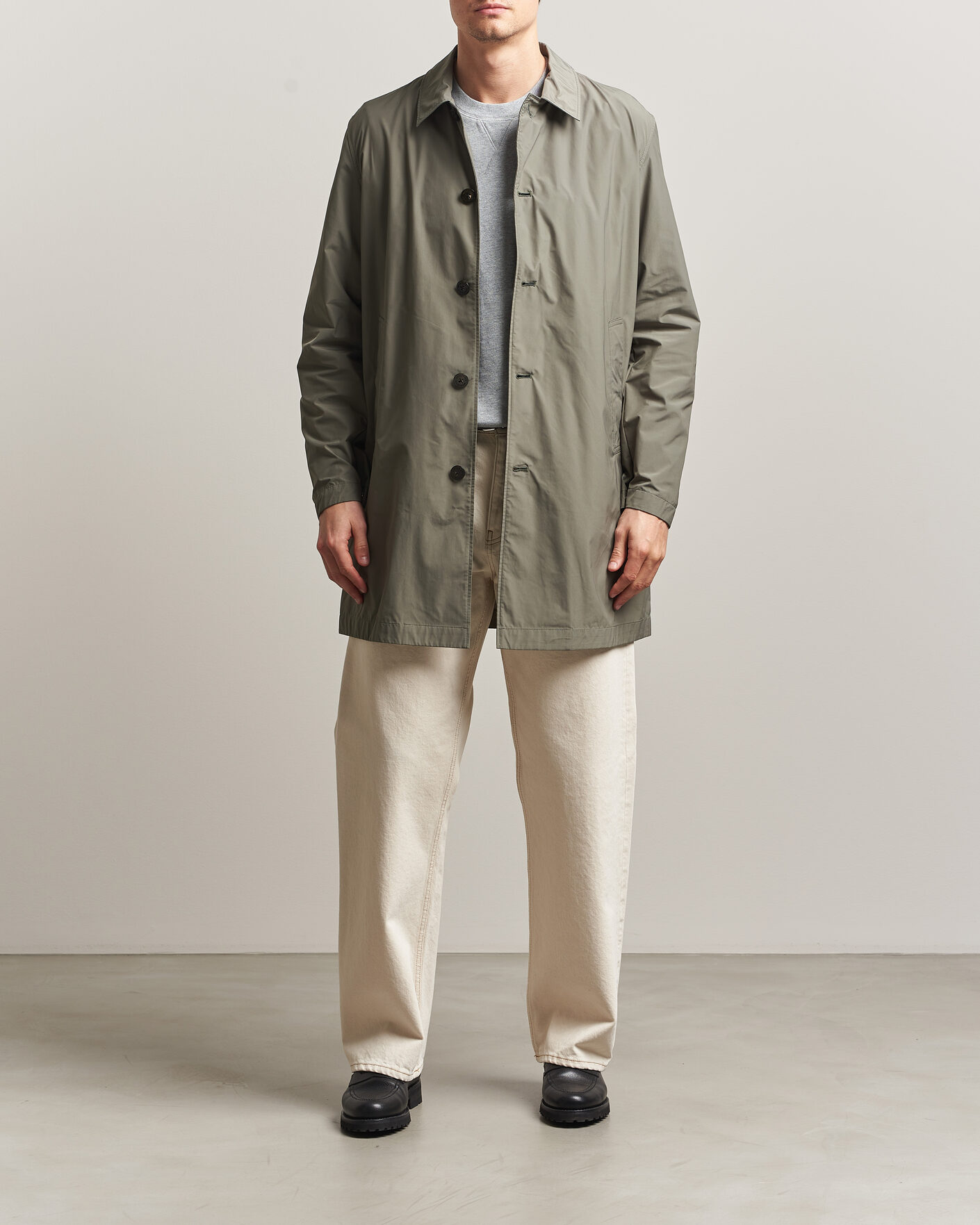 Herr | Jackor | Woolrich | Urban Nylon Water Repelent Carcoat Smokey Olive