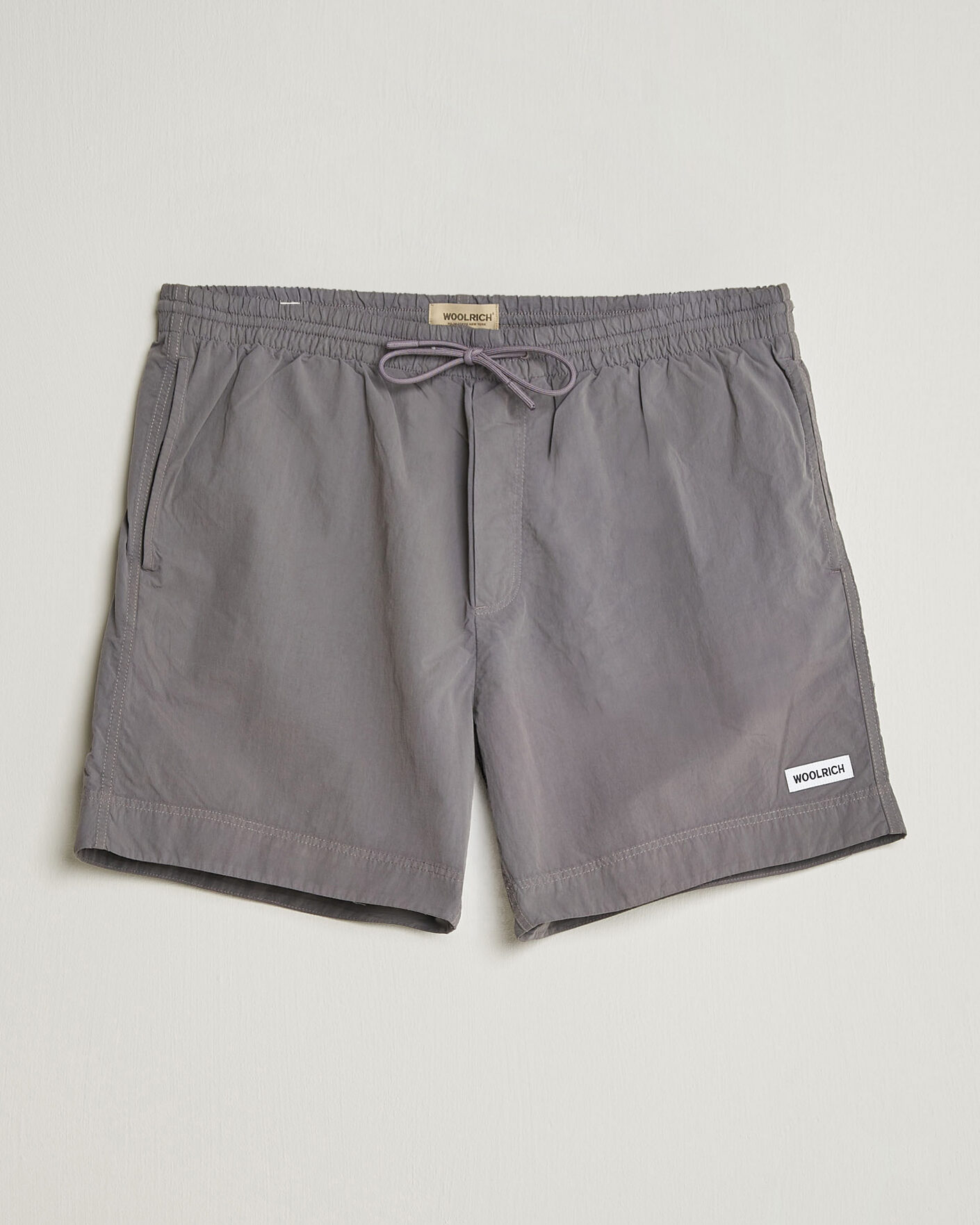 Herr | Badbyxor | Woolrich | Solid Garment Dyed Swimshorts Chark