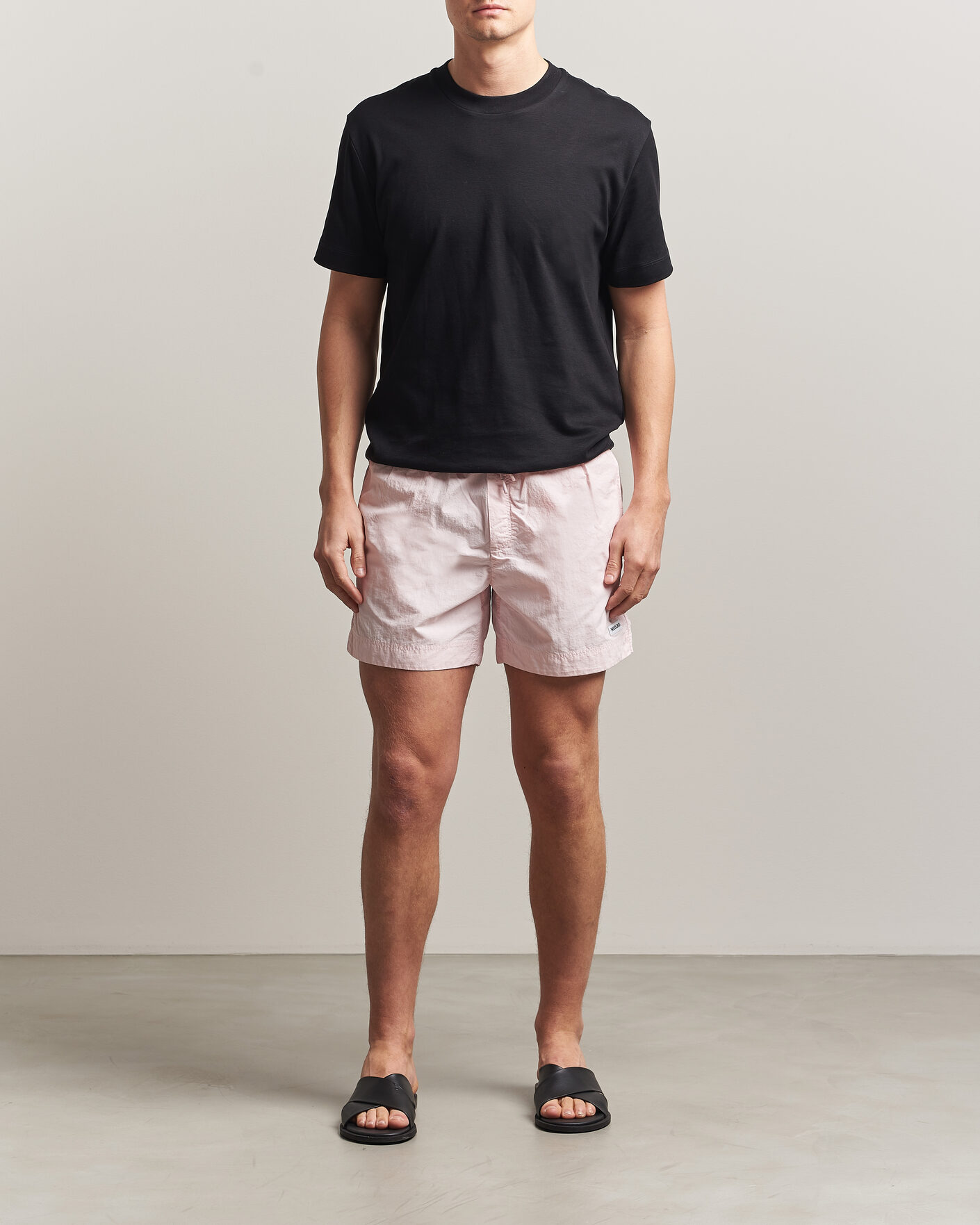 Herr | Badbyxor | Woolrich | Solid Garment Dyed Swimshorts Pale Lilac