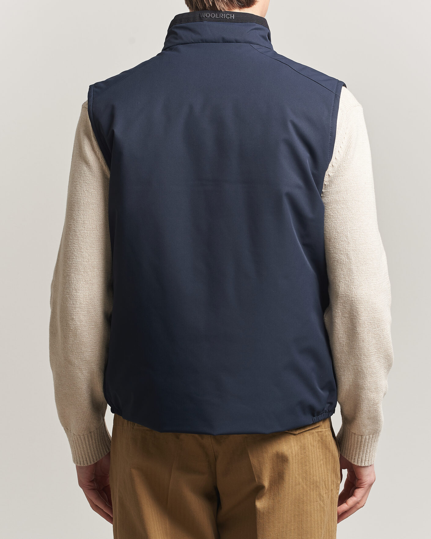 Herr | Västar | Woolrich | Two Layer Sailing Vest Melton Blue