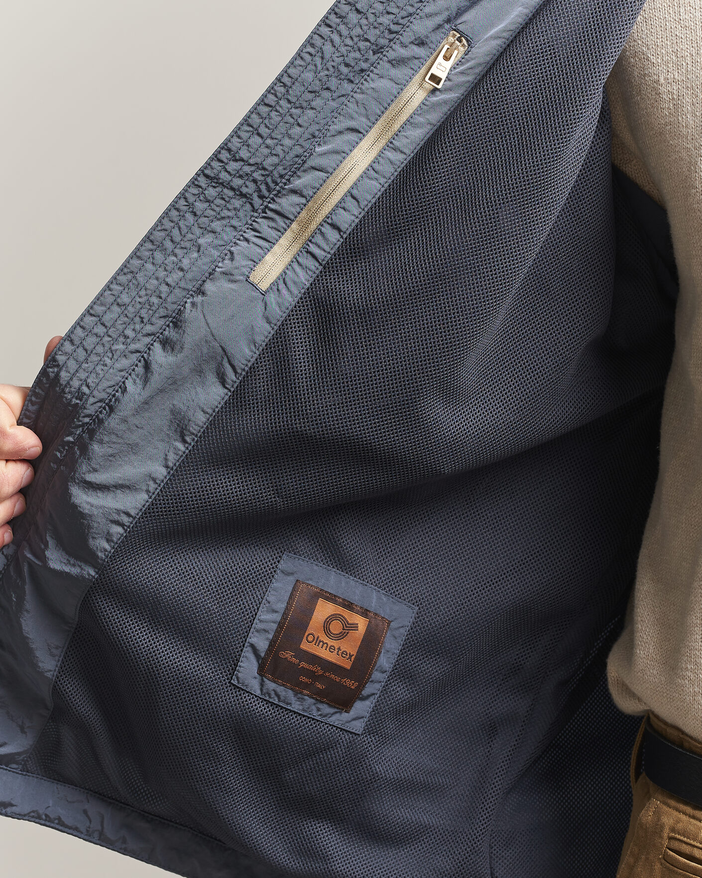 Herr | Jackor | Woolrich | Shiny Nylon Hooded Jacket Grisaille