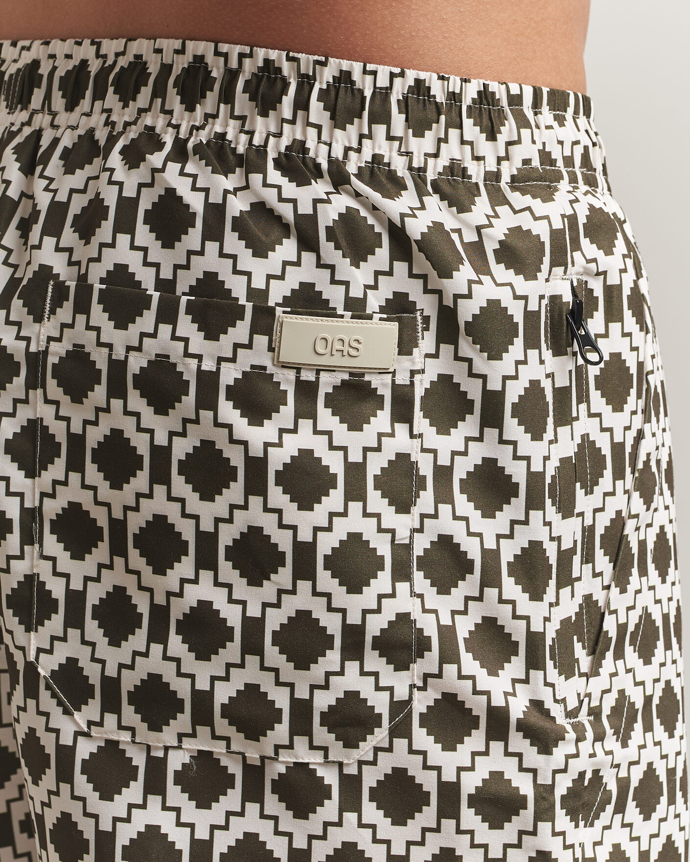 Herr | Badbyxor | OAS | Printed Swimshorts Pine Mitu