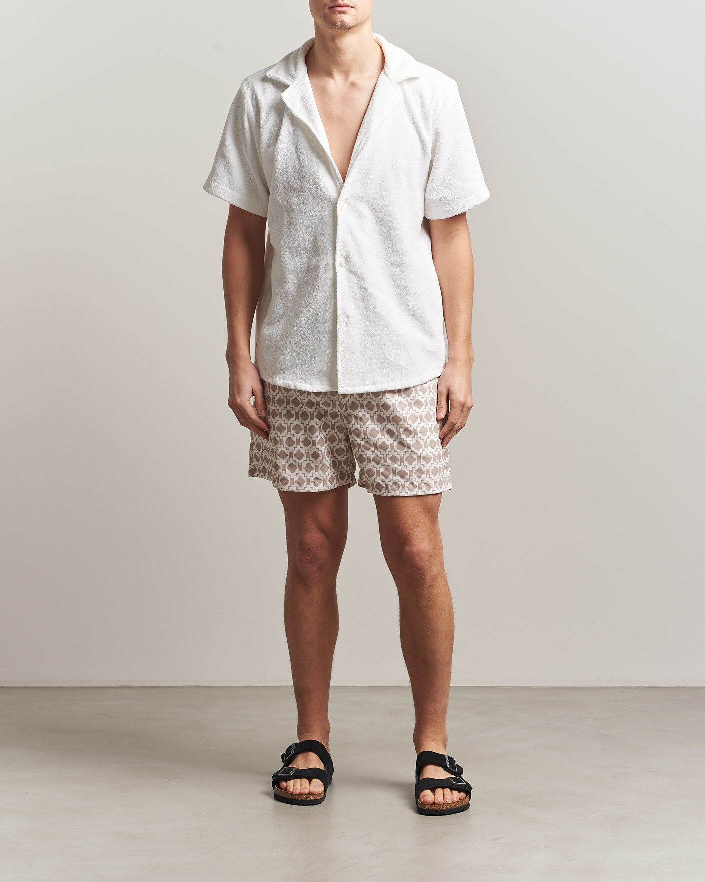 Herr | Badbyxor | OAS | Printed Swimshorts Dune Mitu