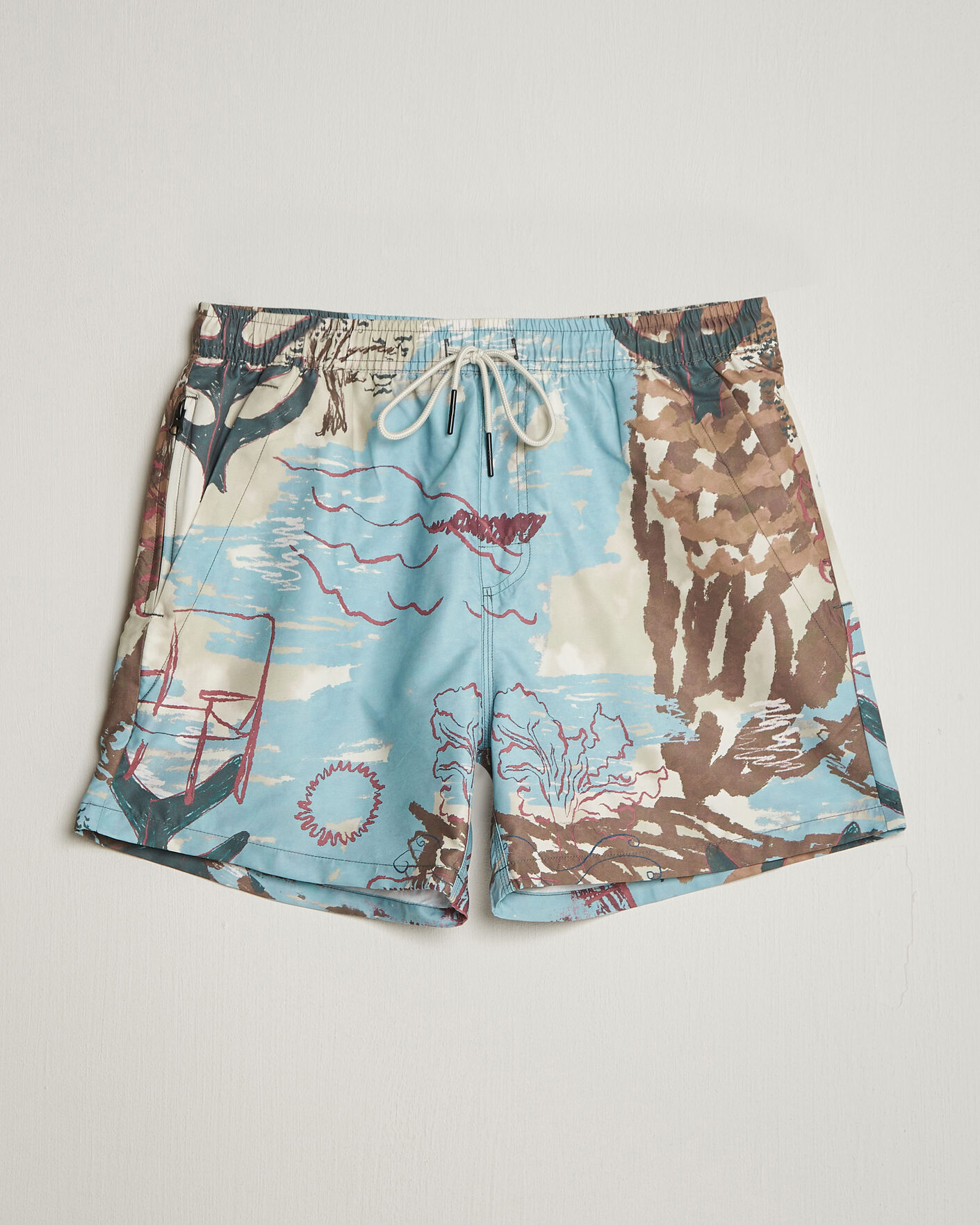 Herr | Badbyxor | OAS | Printed Swimshorts Montara