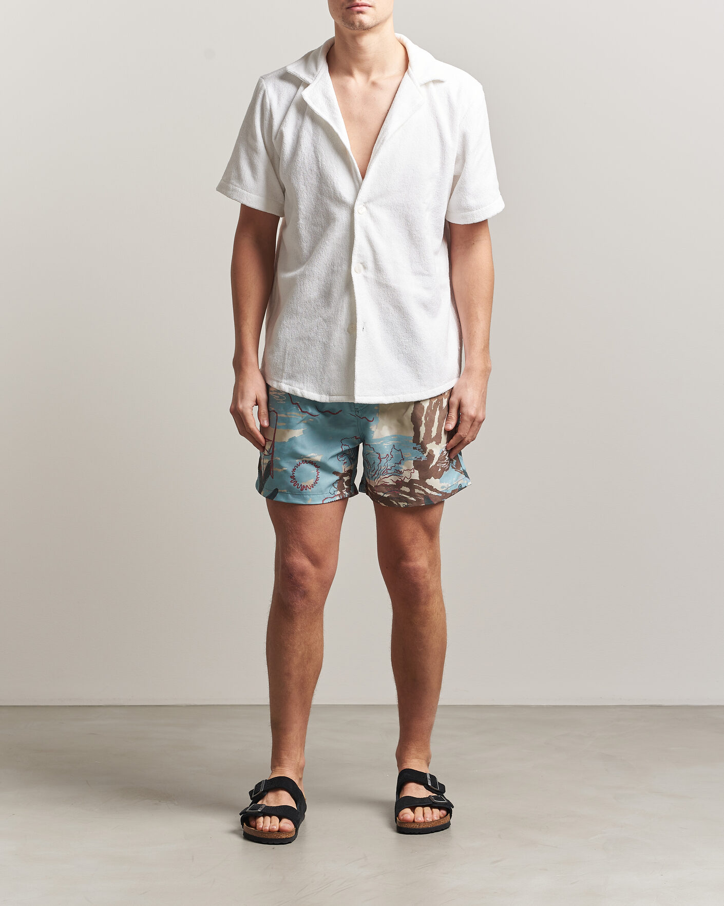 Herr | Badbyxor | OAS | Printed Swimshorts Montara