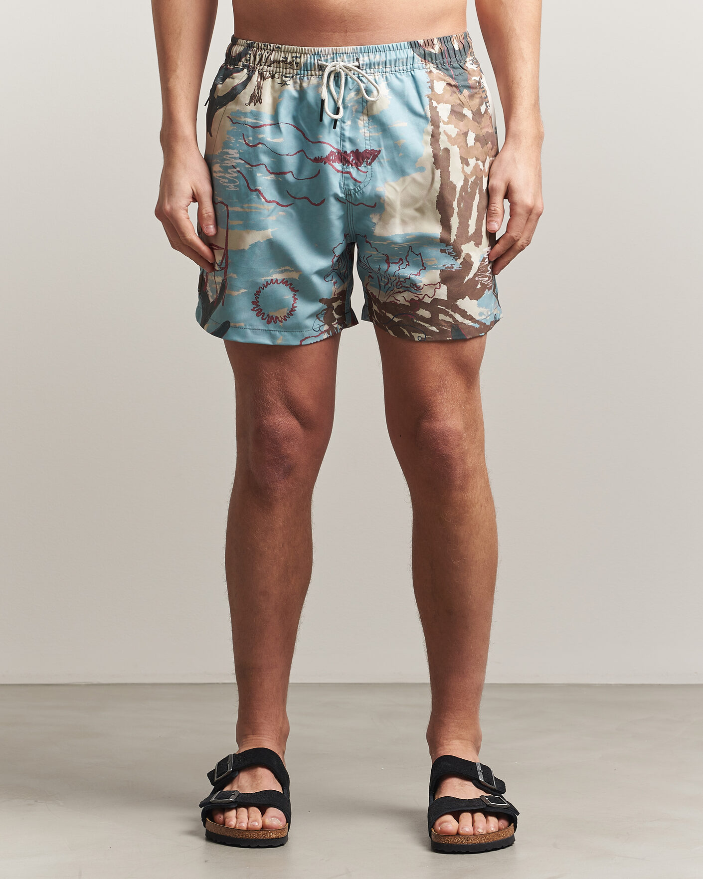 Herr | Badbyxor | OAS | Printed Swimshorts Montara