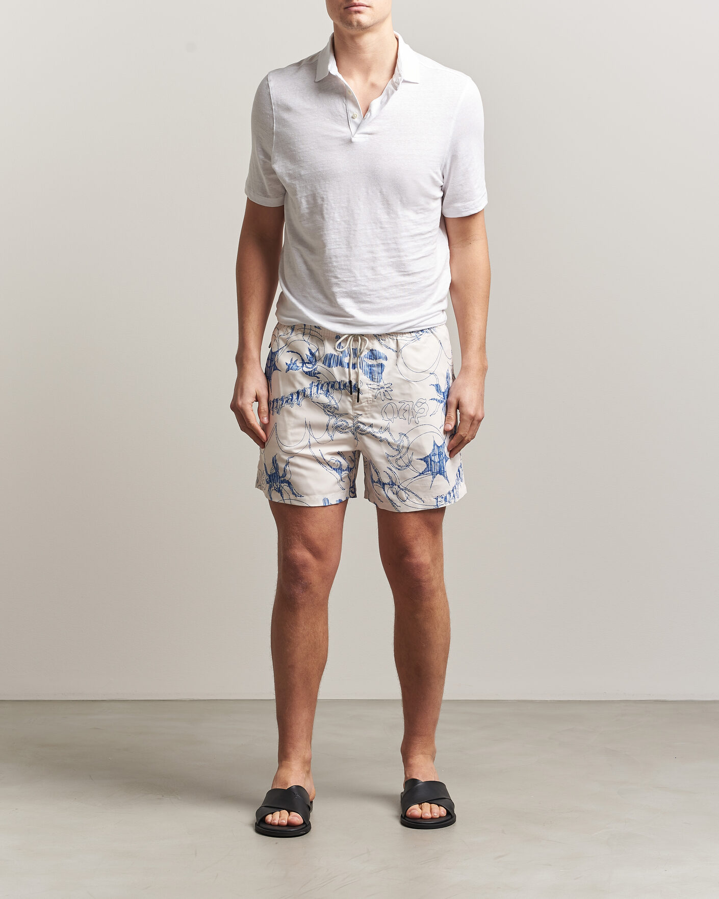 Herr | Badbyxor | OAS | Printed Swimshorts Romantique
