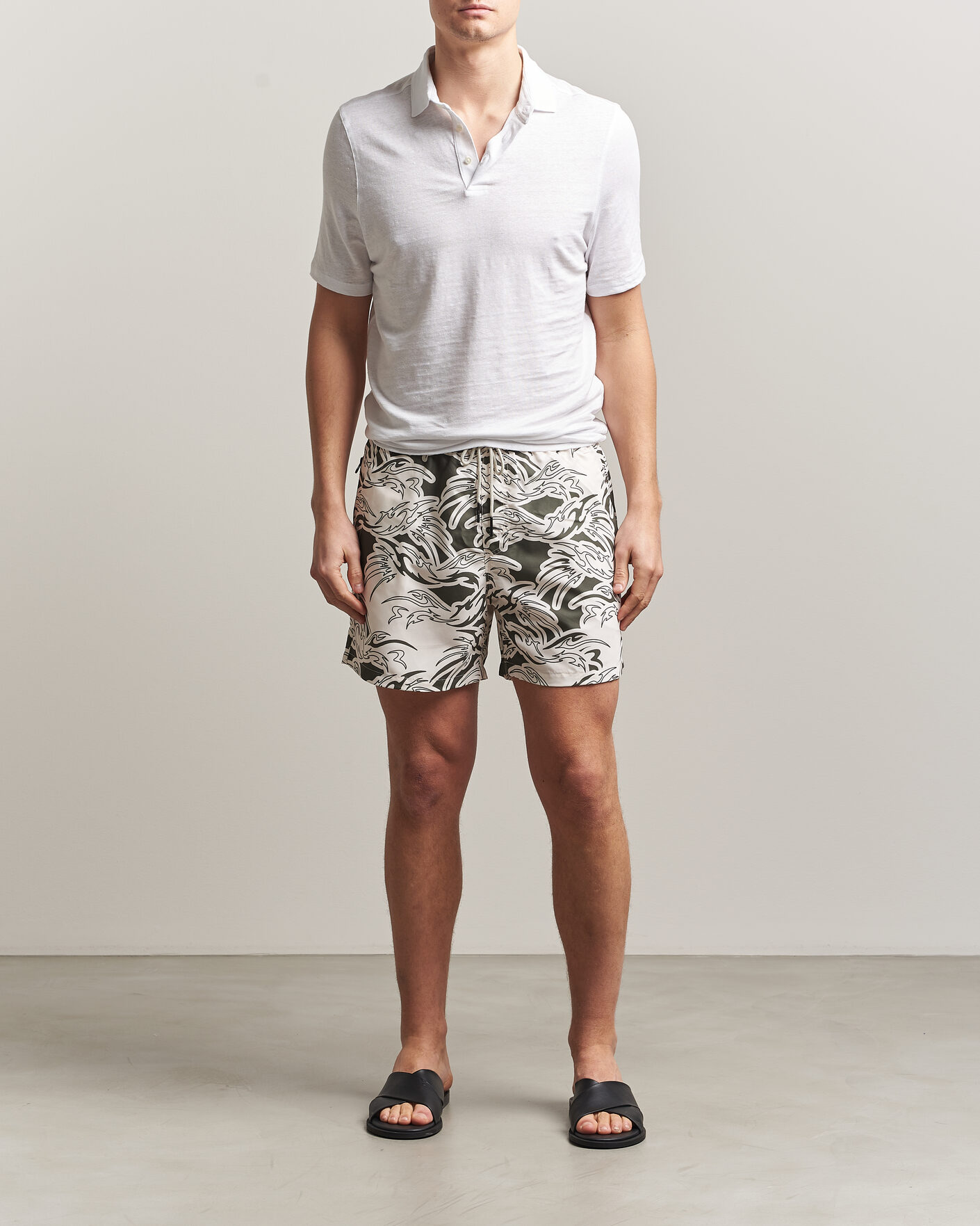 Herr | Badbyxor | OAS | Printed Swimshorts Rogue