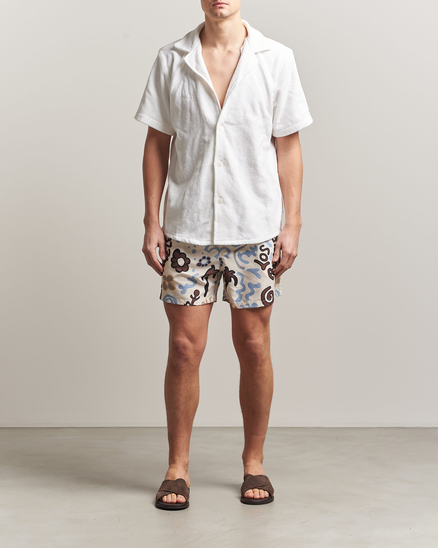 Herr | Badbyxor | OAS | Printed Swimshorts Memento