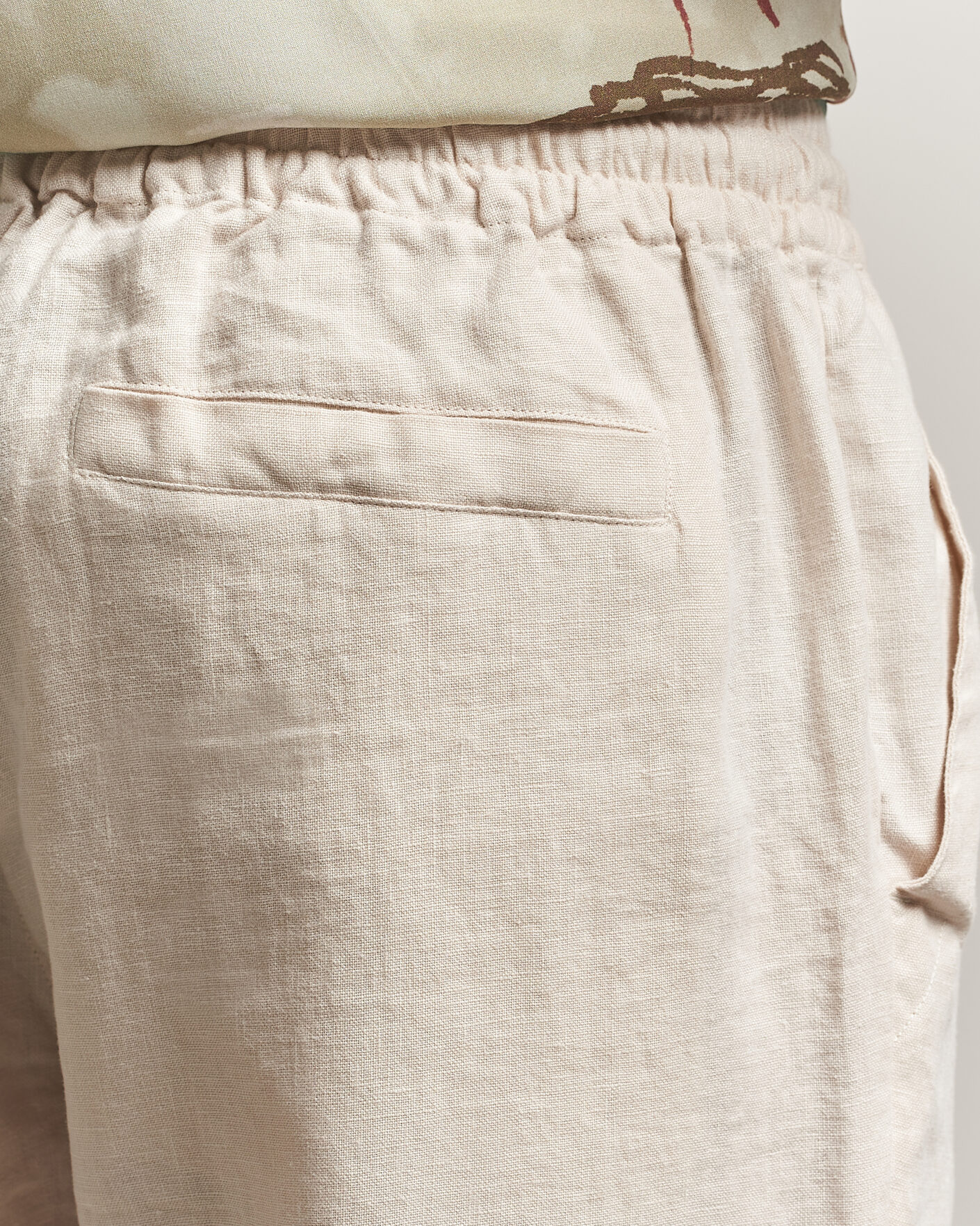Herr | Byxor | OAS | Nino Linen Pants Beige