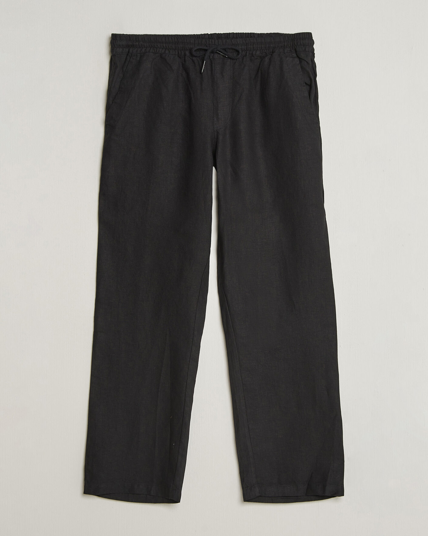 Herr | Byxor | OAS | Nino Linen Pants Black