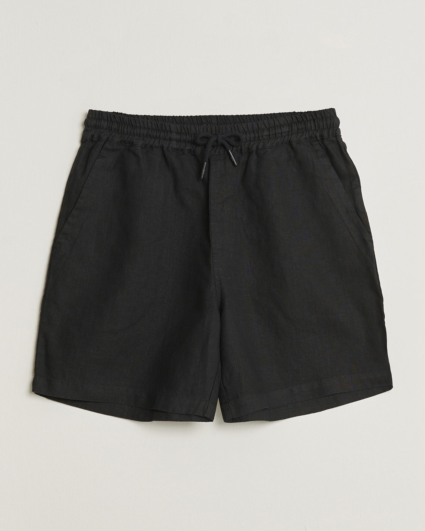 Herr | Shorts | OAS | Porto Linen Shorts Black