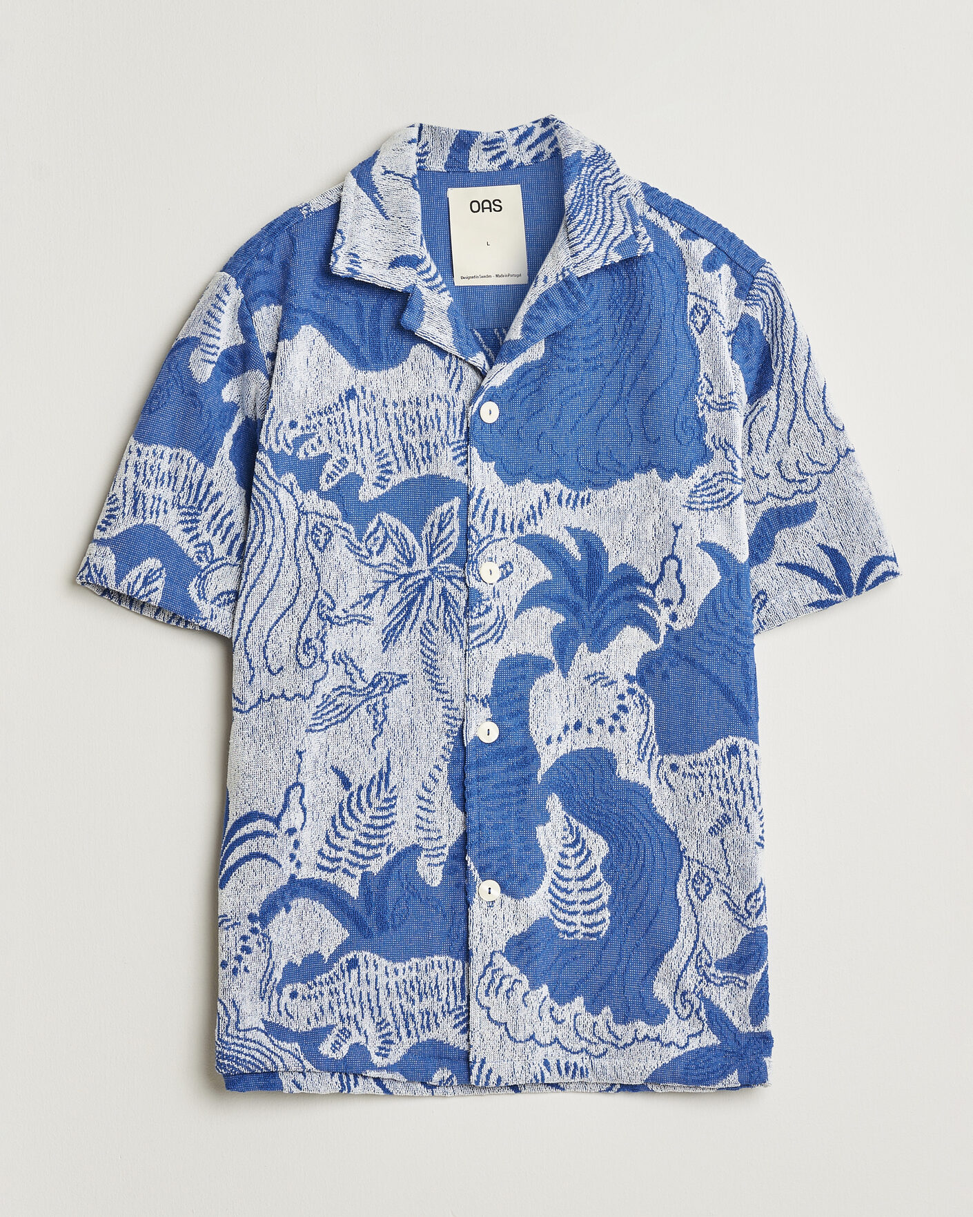 Herr | Skjortor | OAS | Cuba Short Sleeve Shirt Mystea