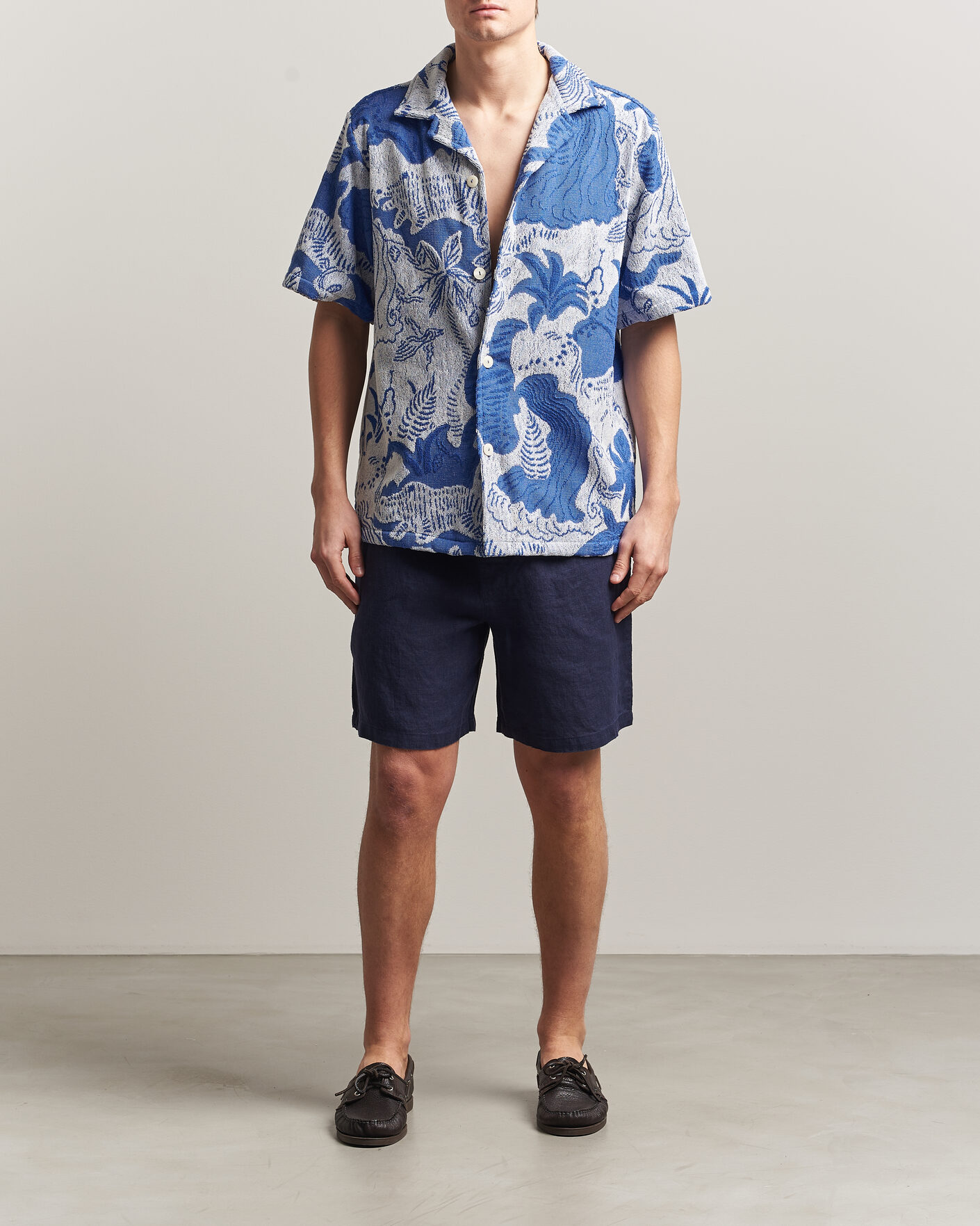Herr | Skjortor | OAS | Cuba Short Sleeve Shirt Mystea