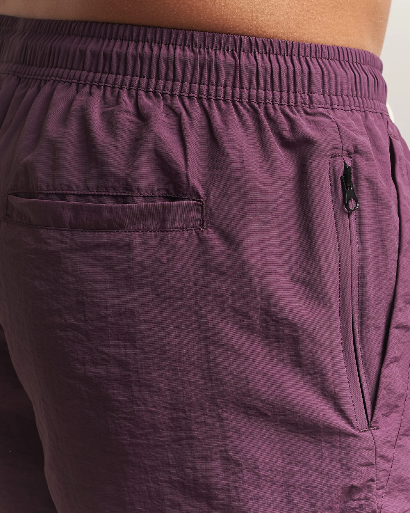 Herr | Badbyxor | OAS | Plain Swimshorts Plum