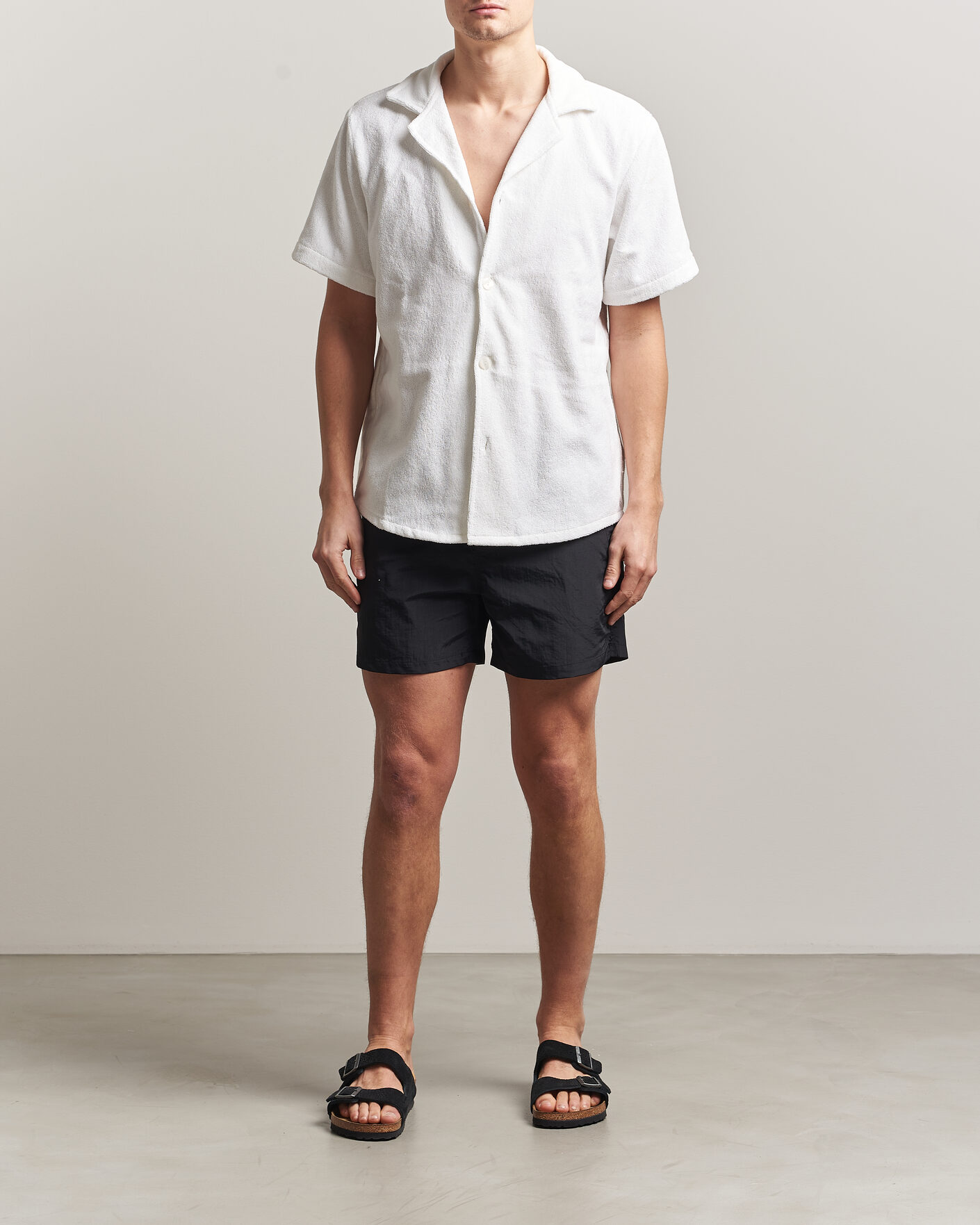 Herr | Badbyxor | OAS | Plain Swimshorts Black
