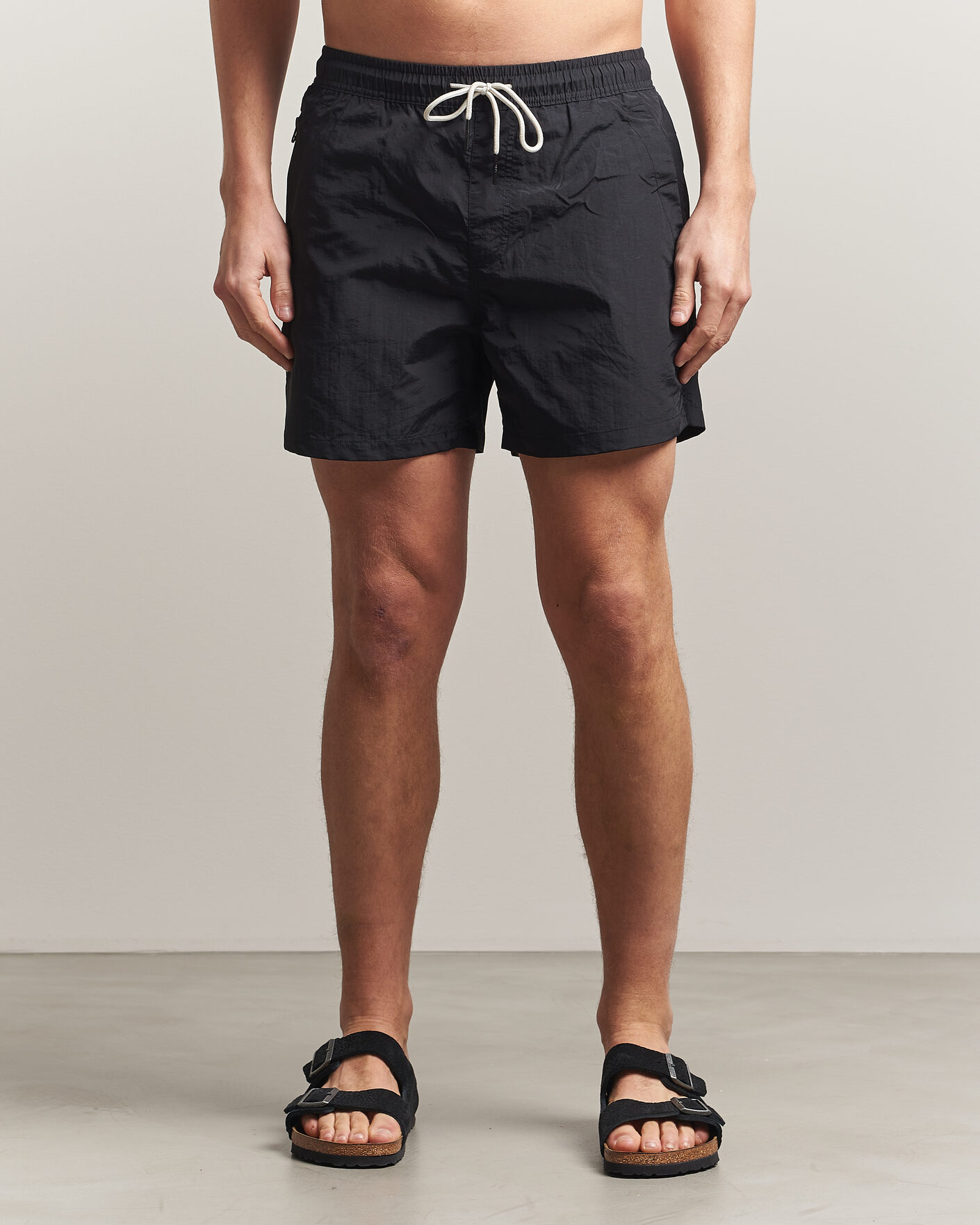 Herr | Badbyxor | OAS | Plain Swimshorts Black