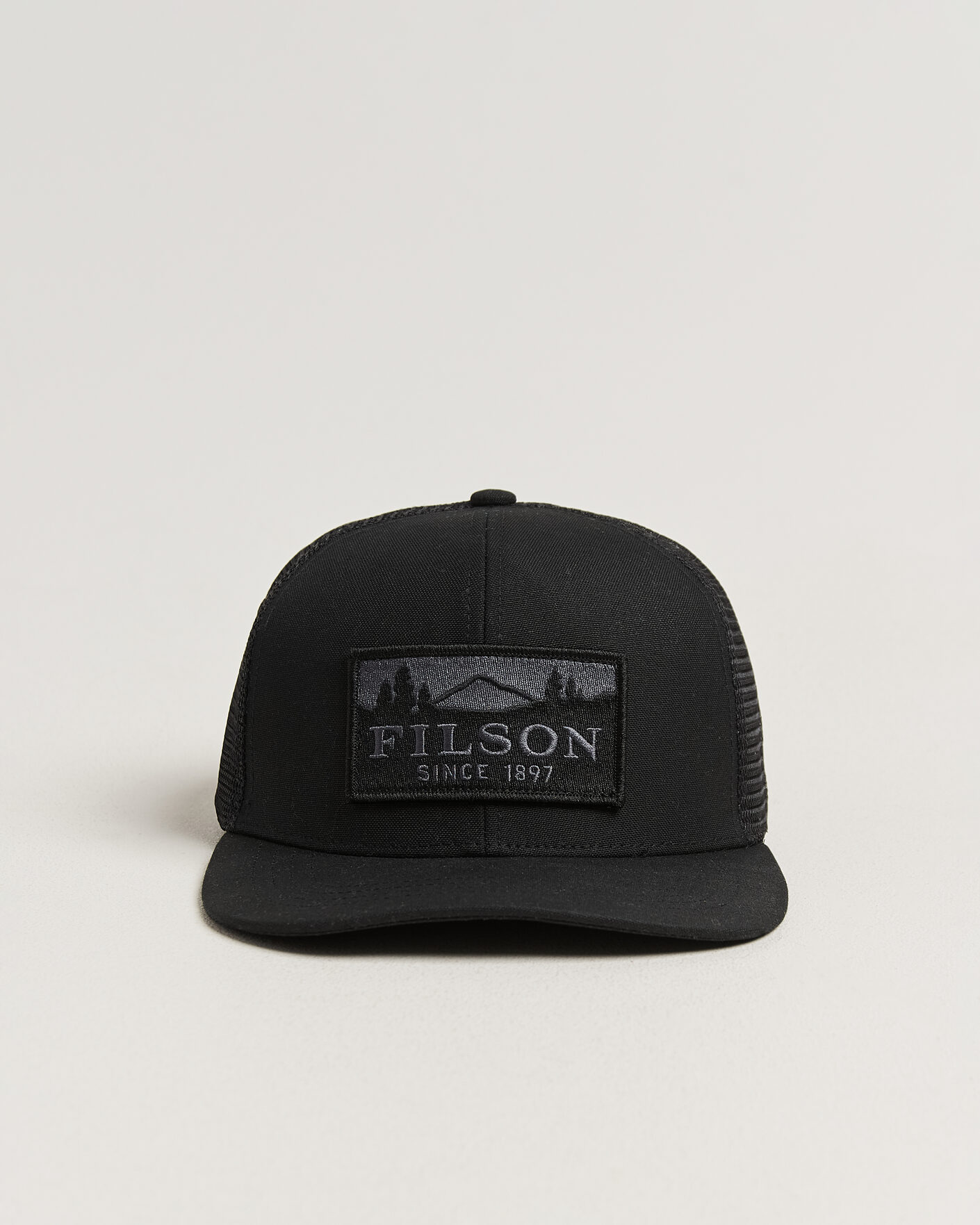 Herr | Hattar & kepsar | Filson | Scenic Waxed Logger Mesh Cap Black