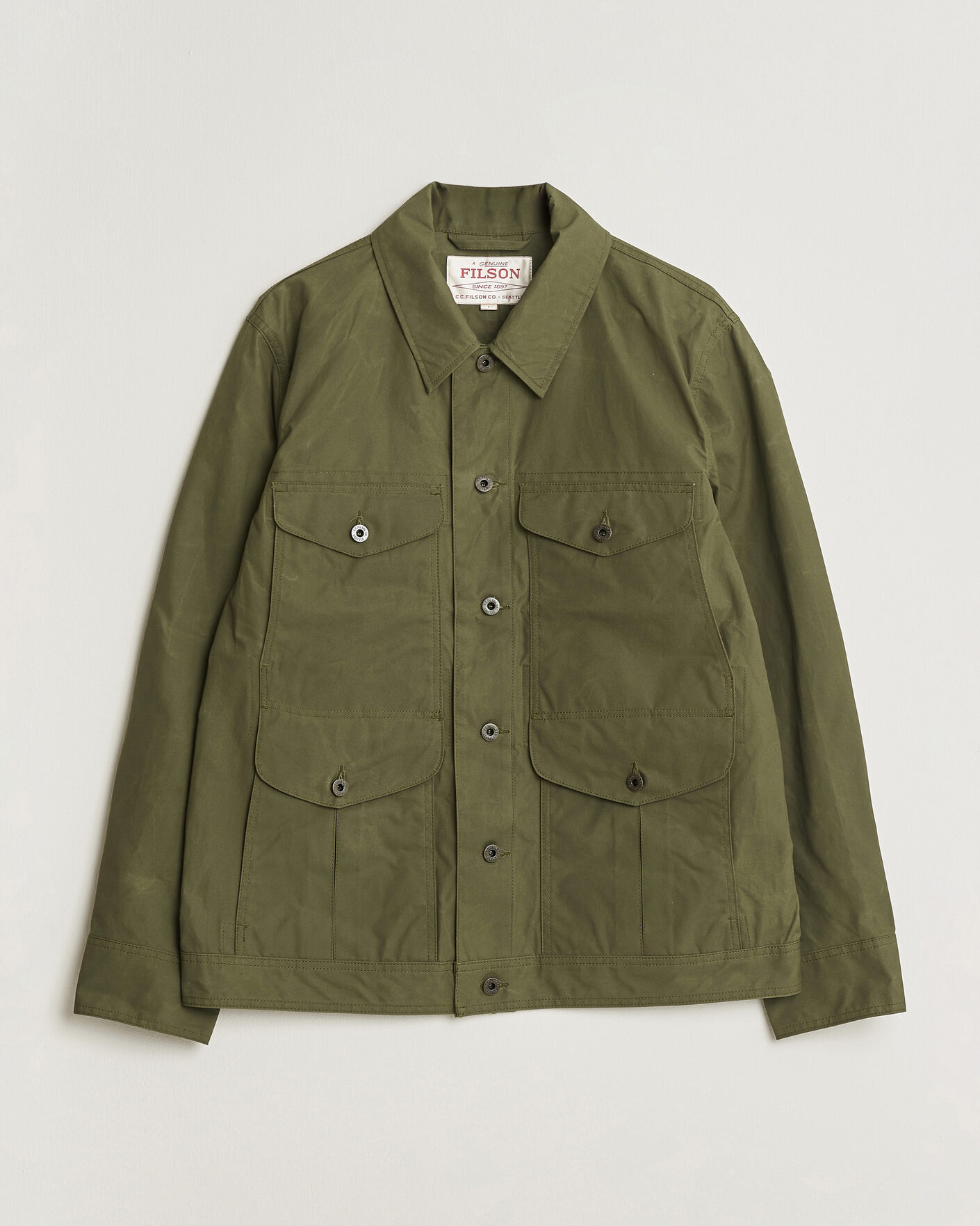 Herr | Jackor | Filson | Ranger Journeman Jacket Dark Olive