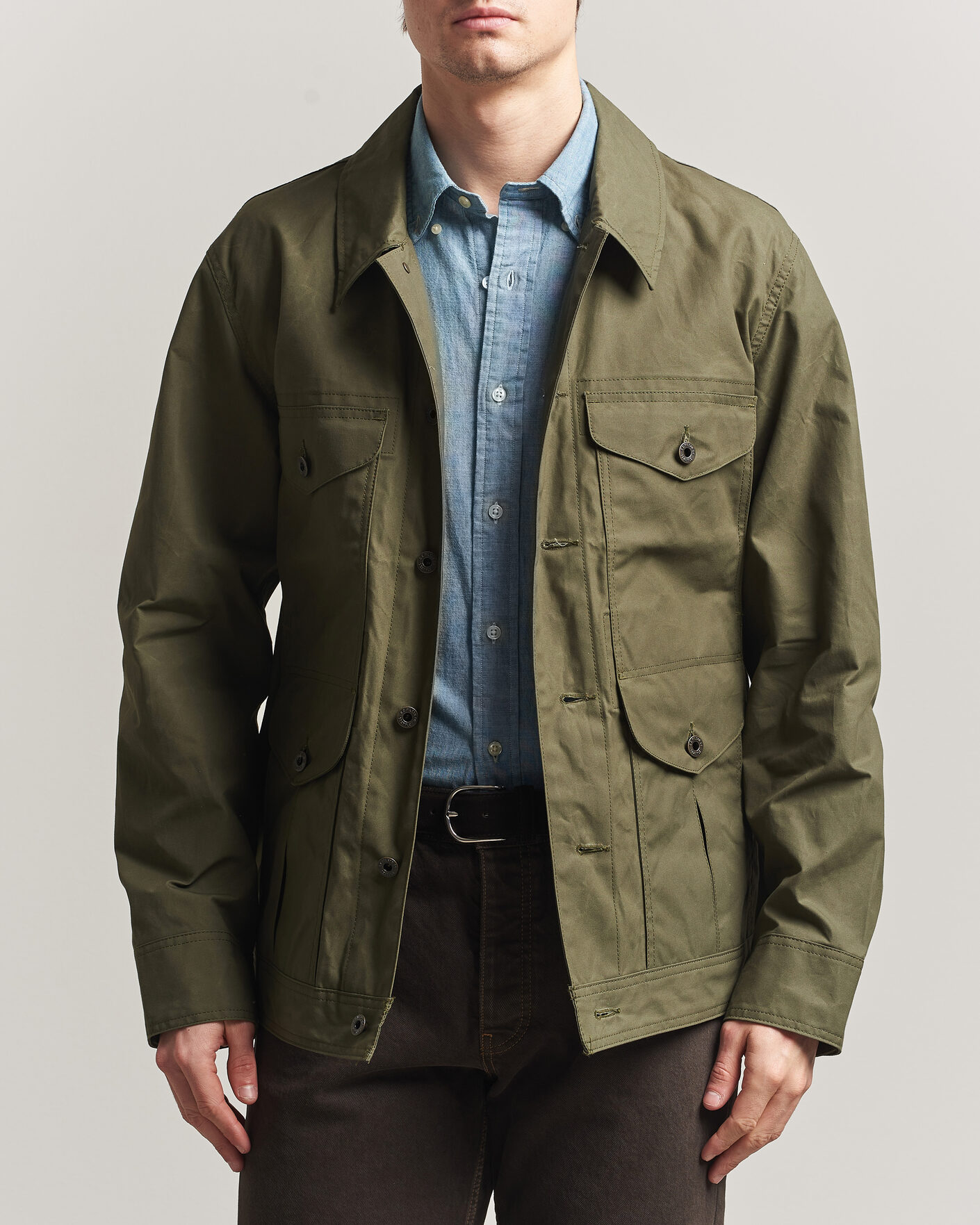 Herr | Jackor | Filson | Ranger Journeman Jacket Dark Olive