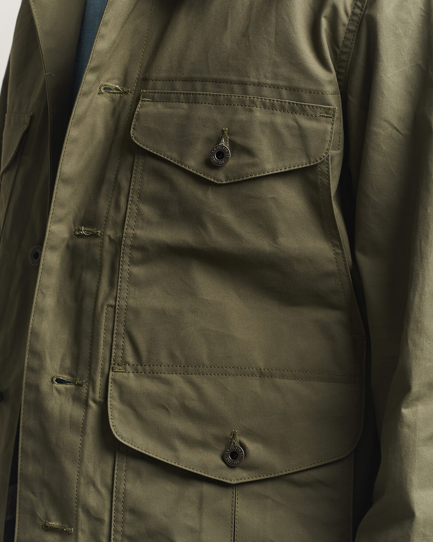 Herr | Jackor | Filson | Ranger Journeman Jacket Dark Olive