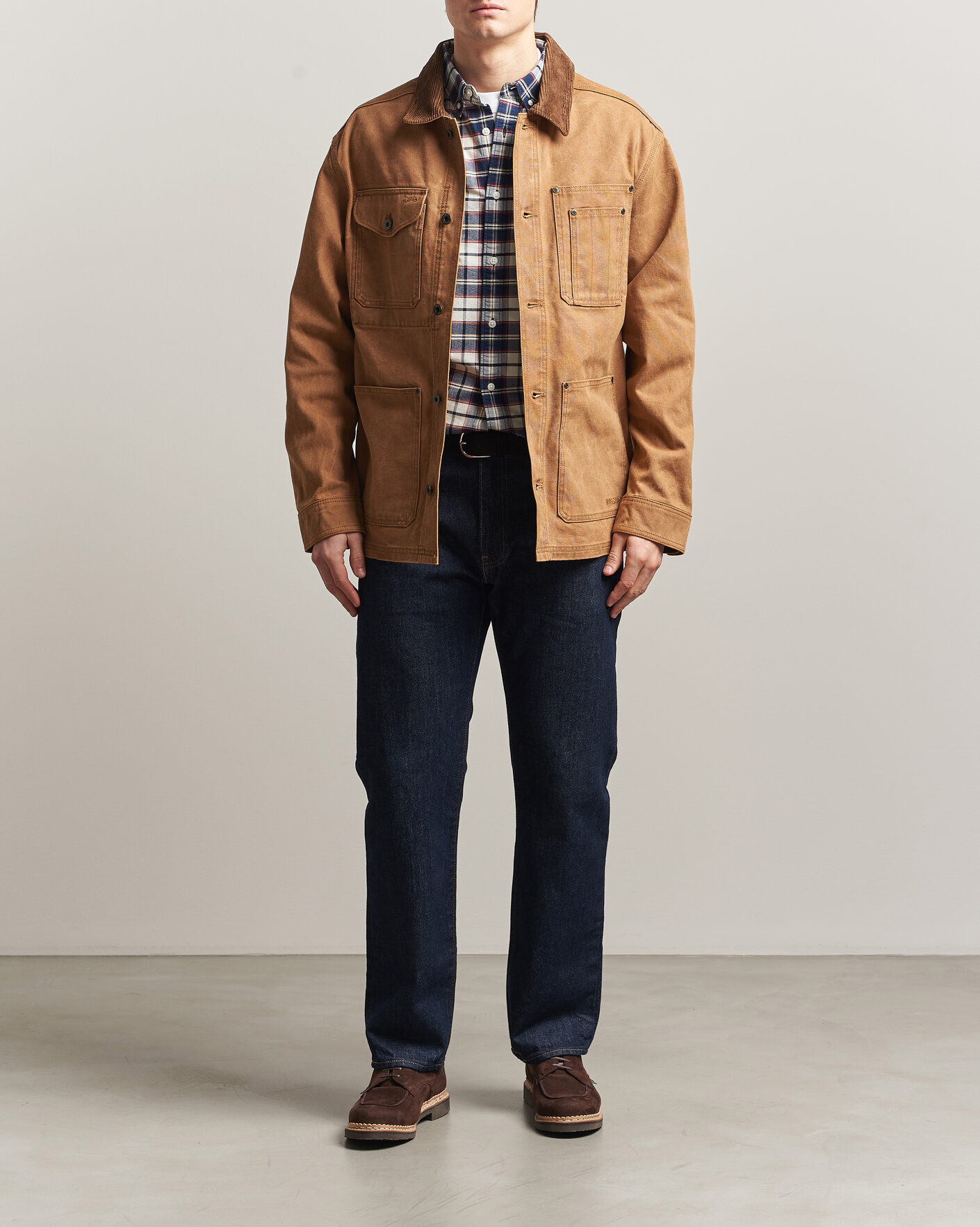 Herr | Jackor | Filson | Rustic Canvas Barn Coat Whiskey