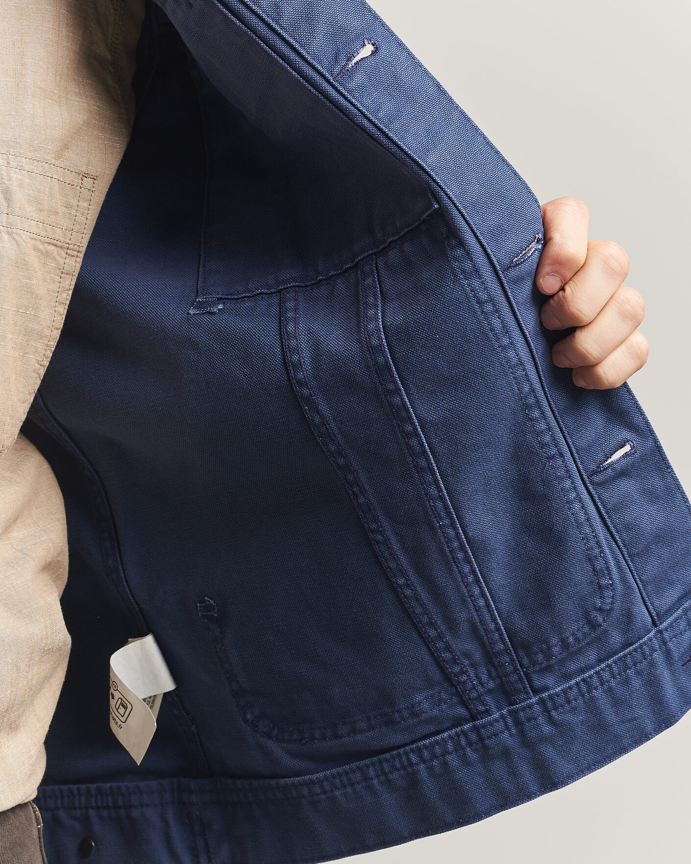 Herr | Jackor | Filson | Rustic Canvas Short Cruiser Indigo