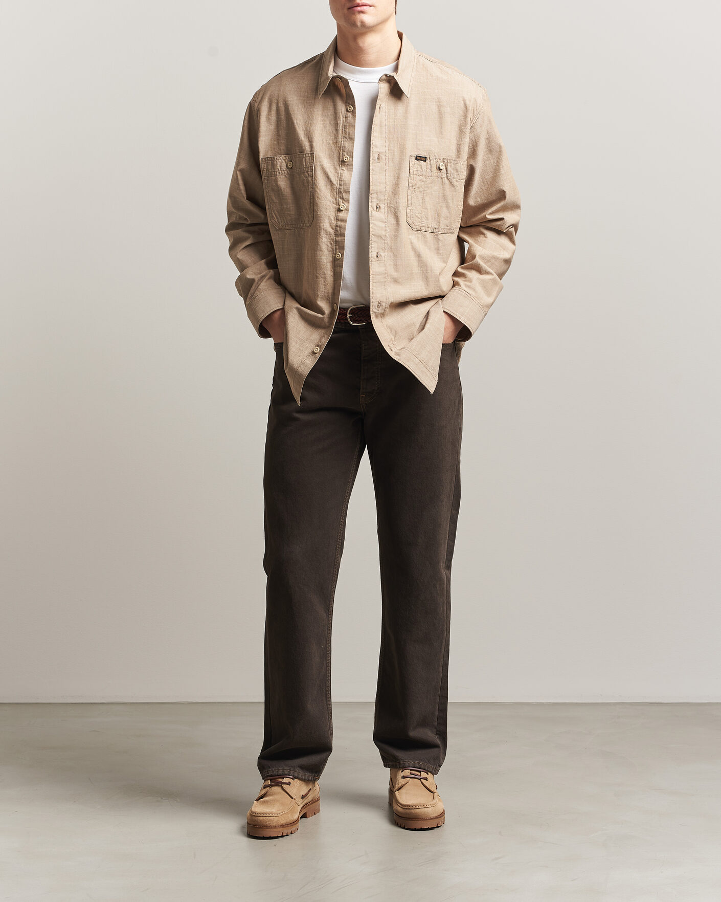 Herr | Skjortor | Filson | Chambray CPO Shirt Tan