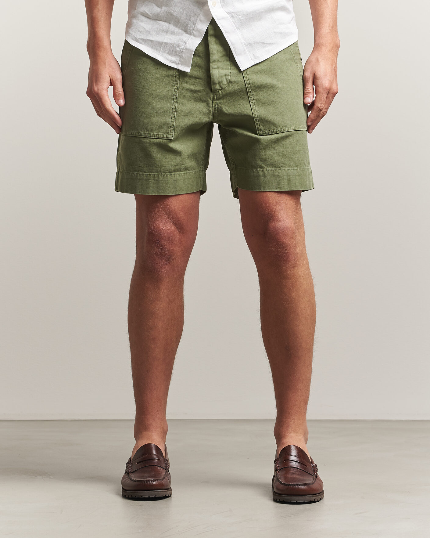 Herr | Shorts | Filson | Field Cargo Shorts Washed Fatigue Green