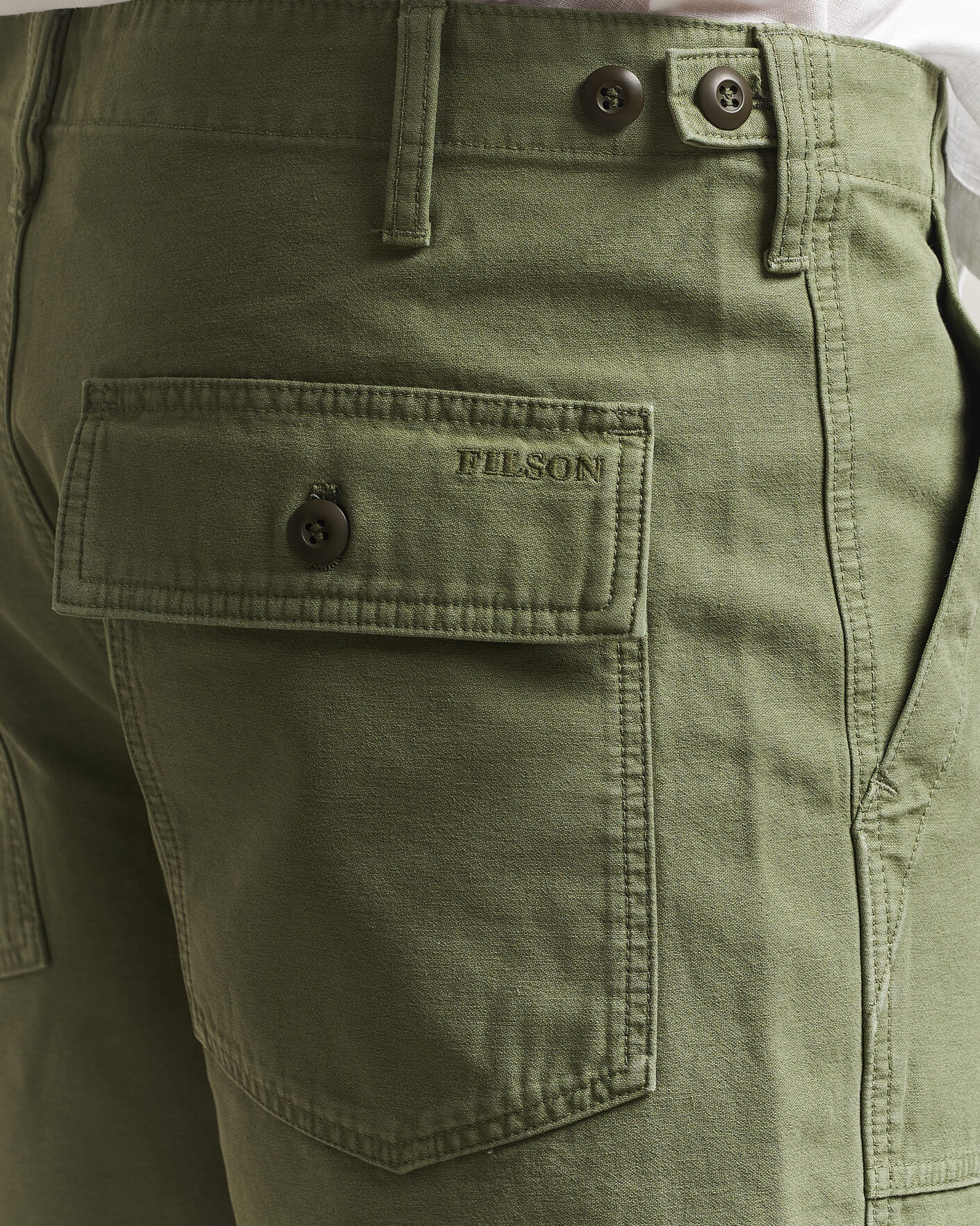 Herr | Shorts | Filson | Field Cargo Shorts Washed Fatigue Green