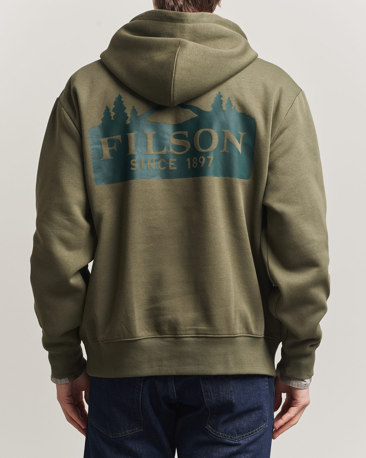 Herr | Tröjor | Filson | Scenic Graphic Hoodie Surplus Green