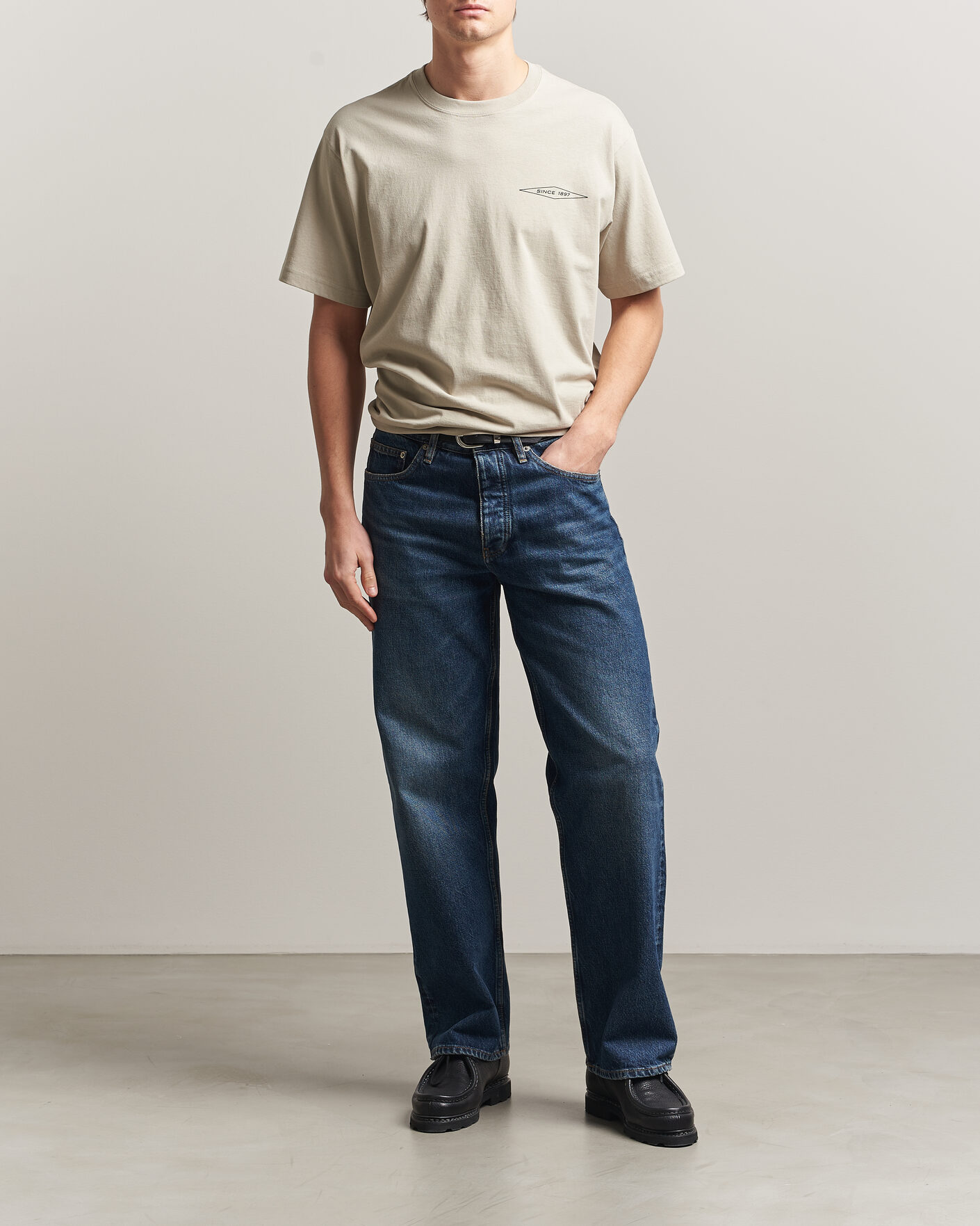 Herr | T-Shirts | Filson | Diamond Graphic T-Shirt Sky Grey