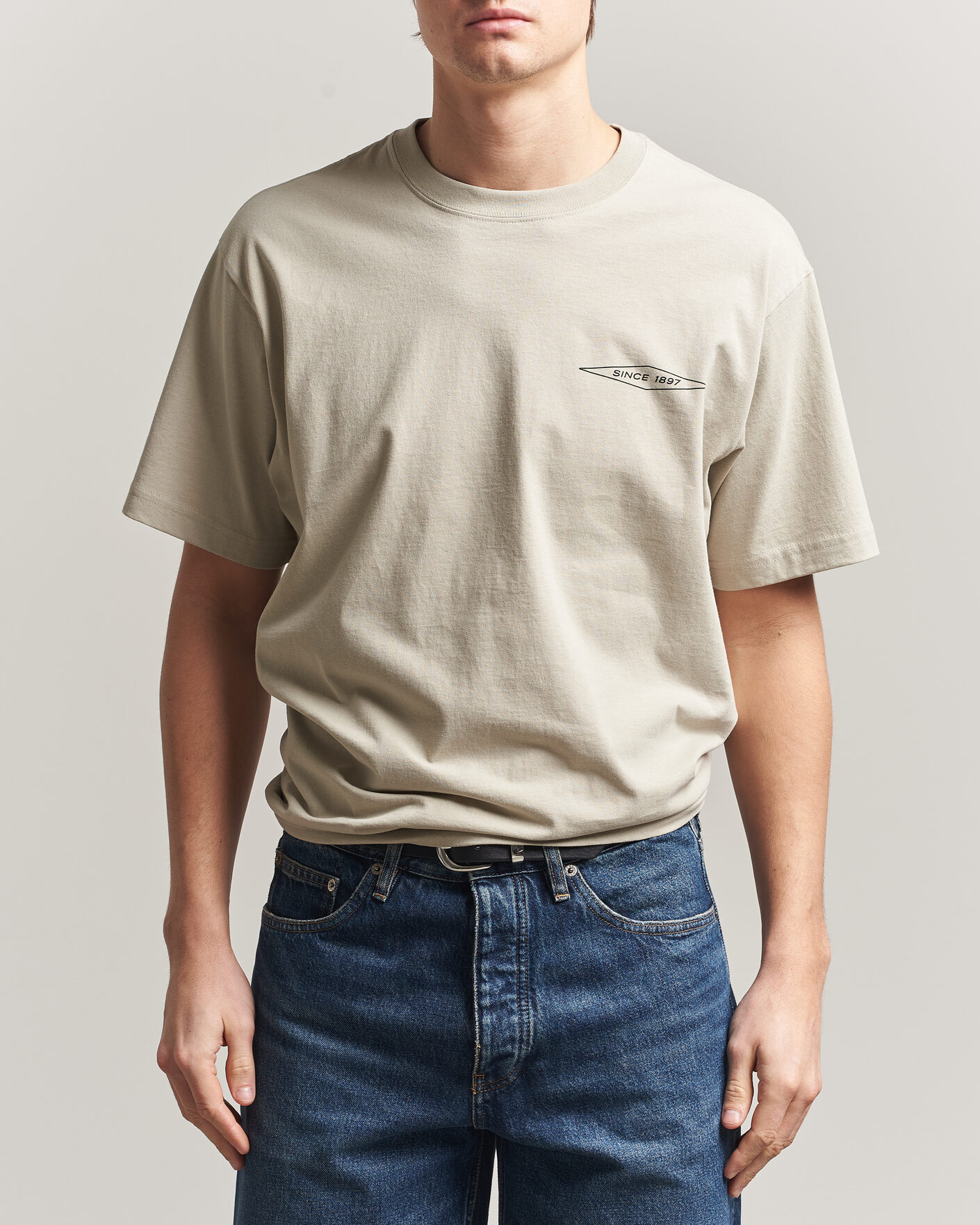 Herr | T-Shirts | Filson | Diamond Graphic T-Shirt Sky Grey